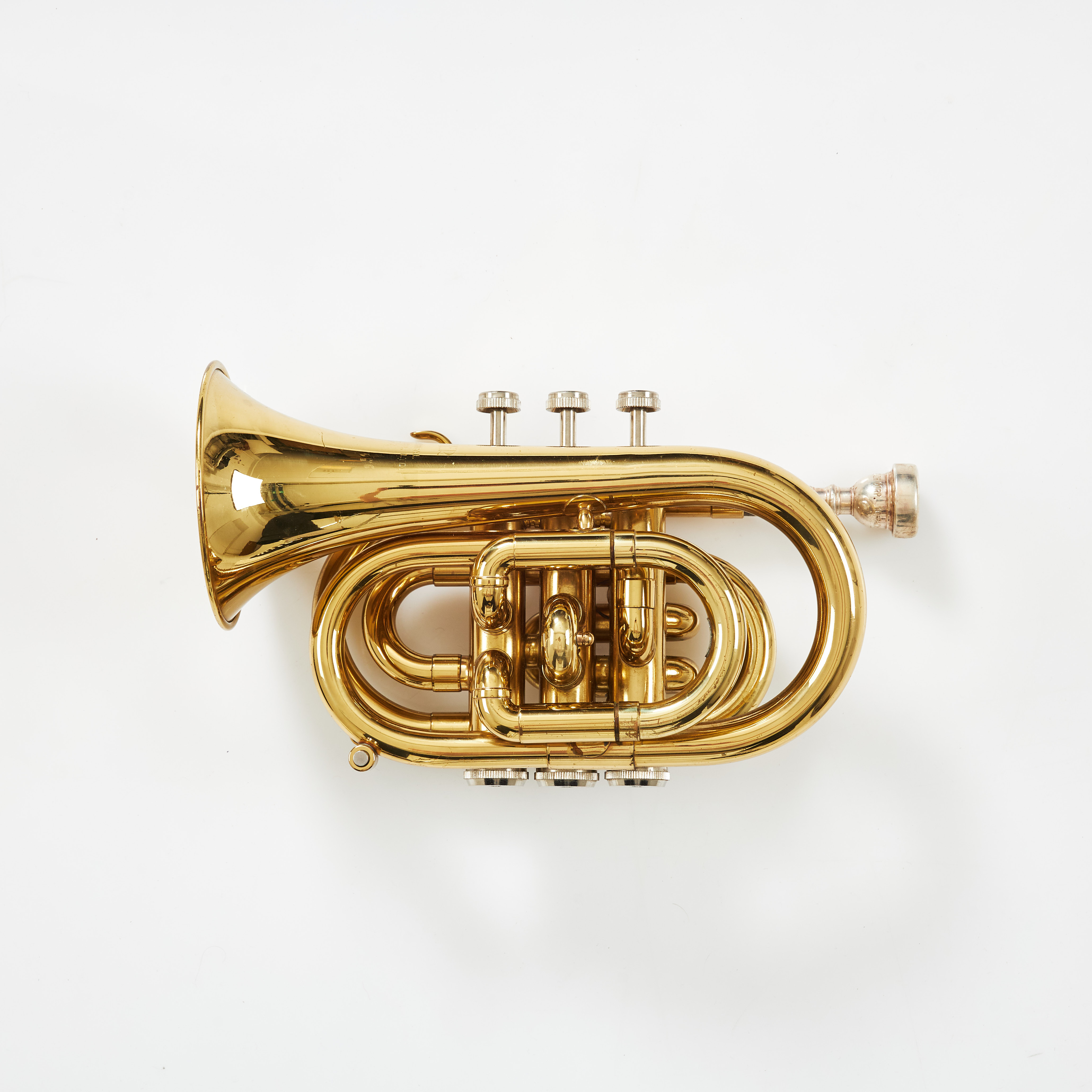 JUPITER. Pocket trumpet, SPT-416, lackerad mässing, Taiwan .
