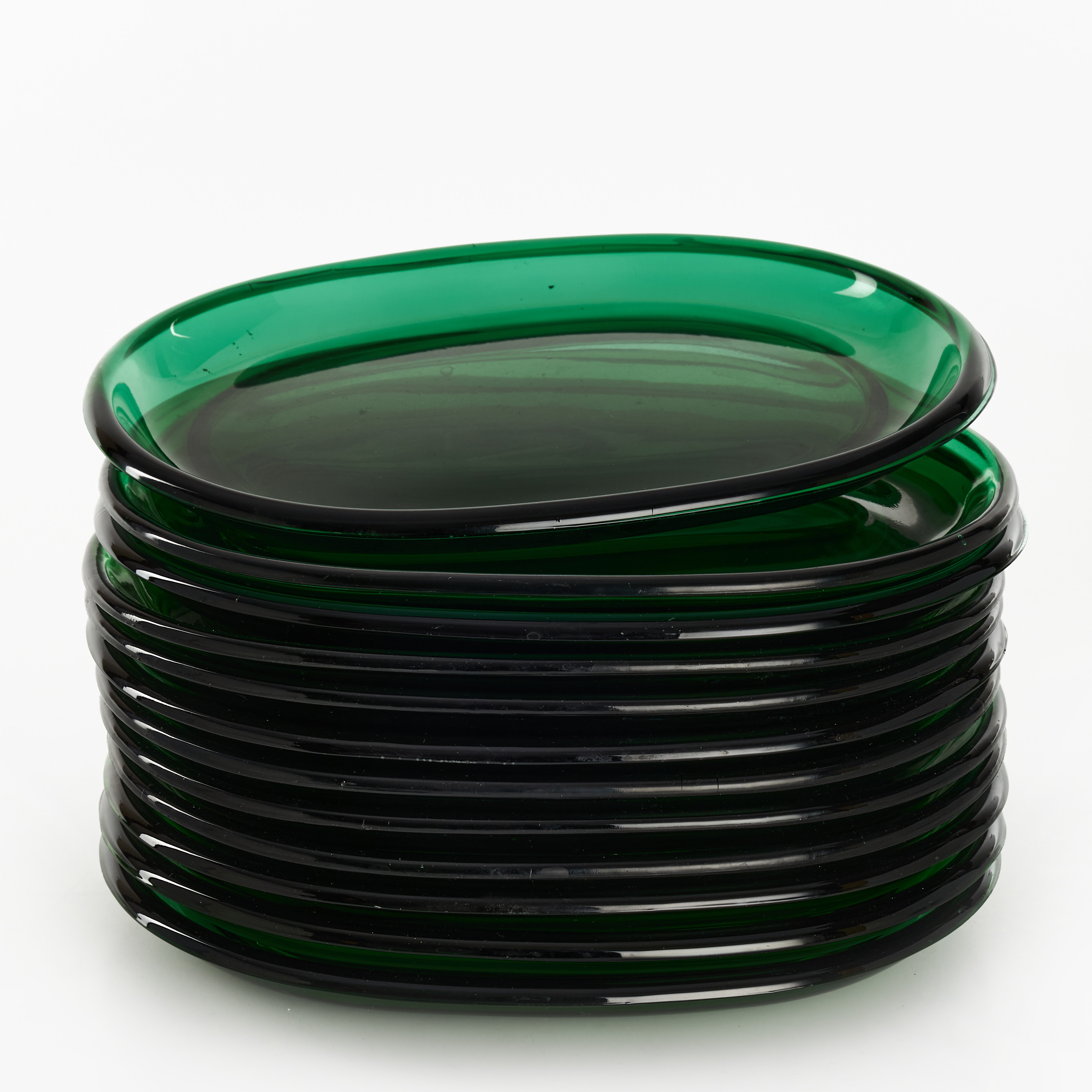 JOSEF FRANK (1885–1967). Hummertallrikar, 12 st, Firma Svenskt Tenn. Reijmyre, glas.