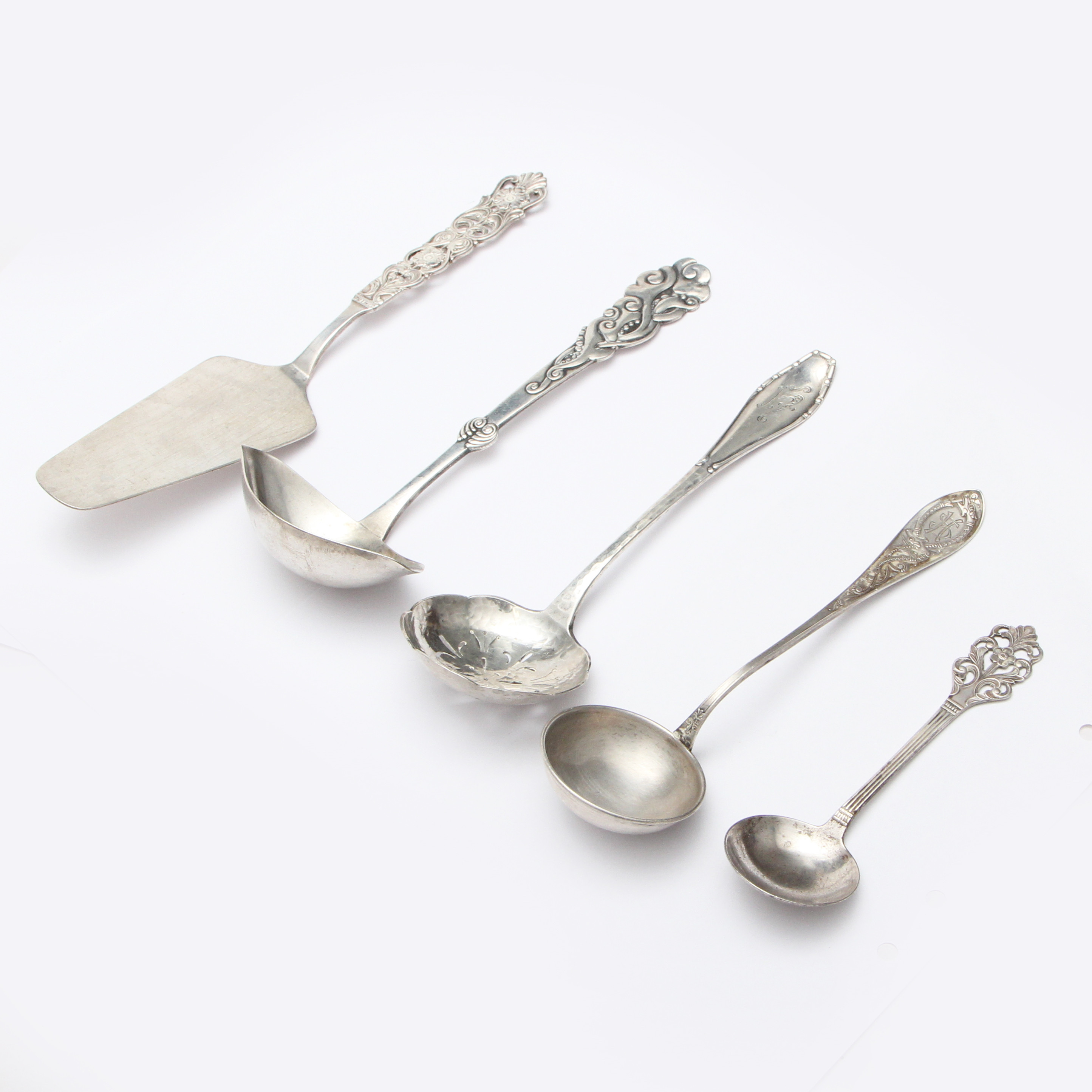 BESTICKDELAR, 5 st, silver.