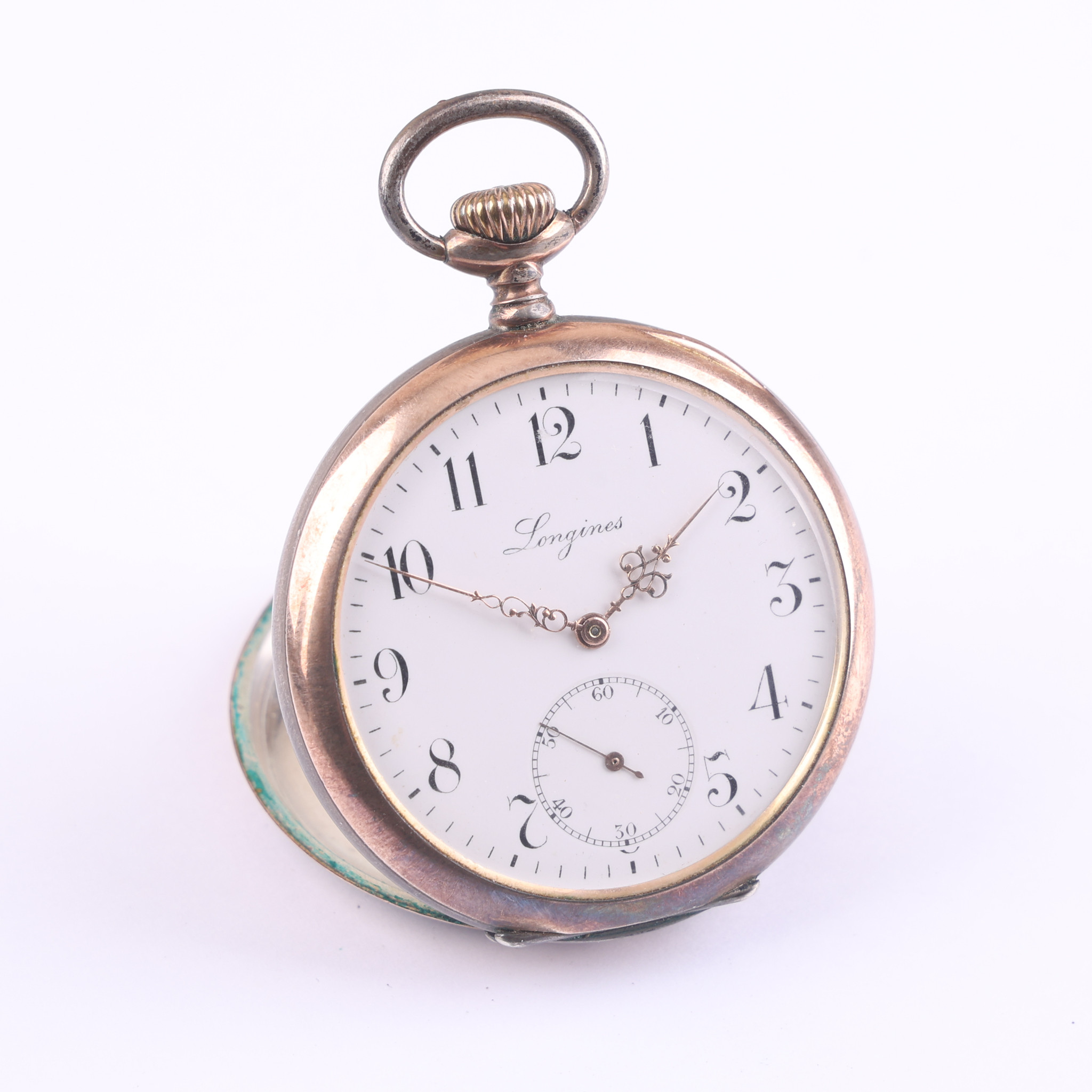 FICKUR, Longines, 7 grands prix, silver, 51 mm.