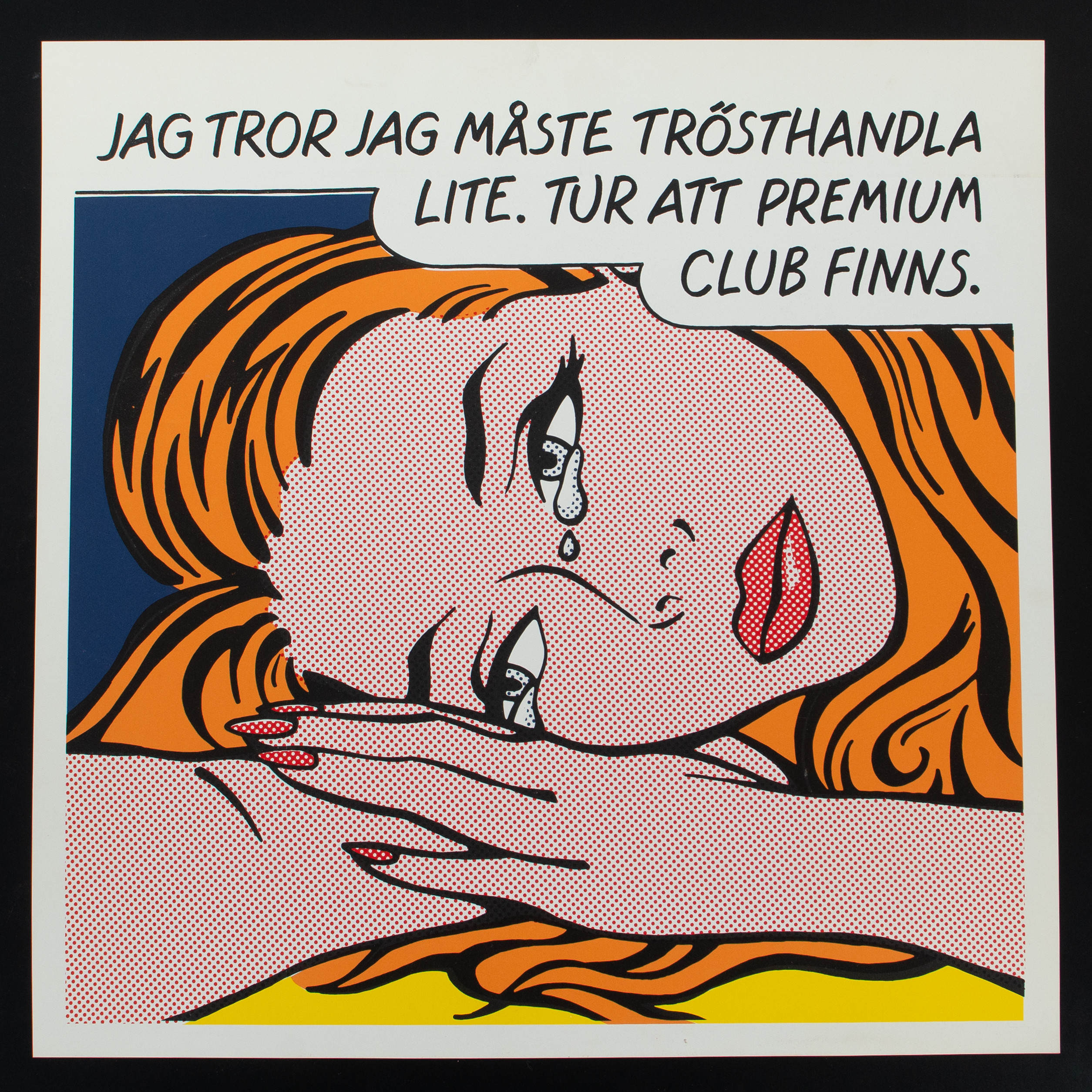 ROY LICHTENSTEIN. EFTER. Reklamaffisch för Statoil, 1990-tal.