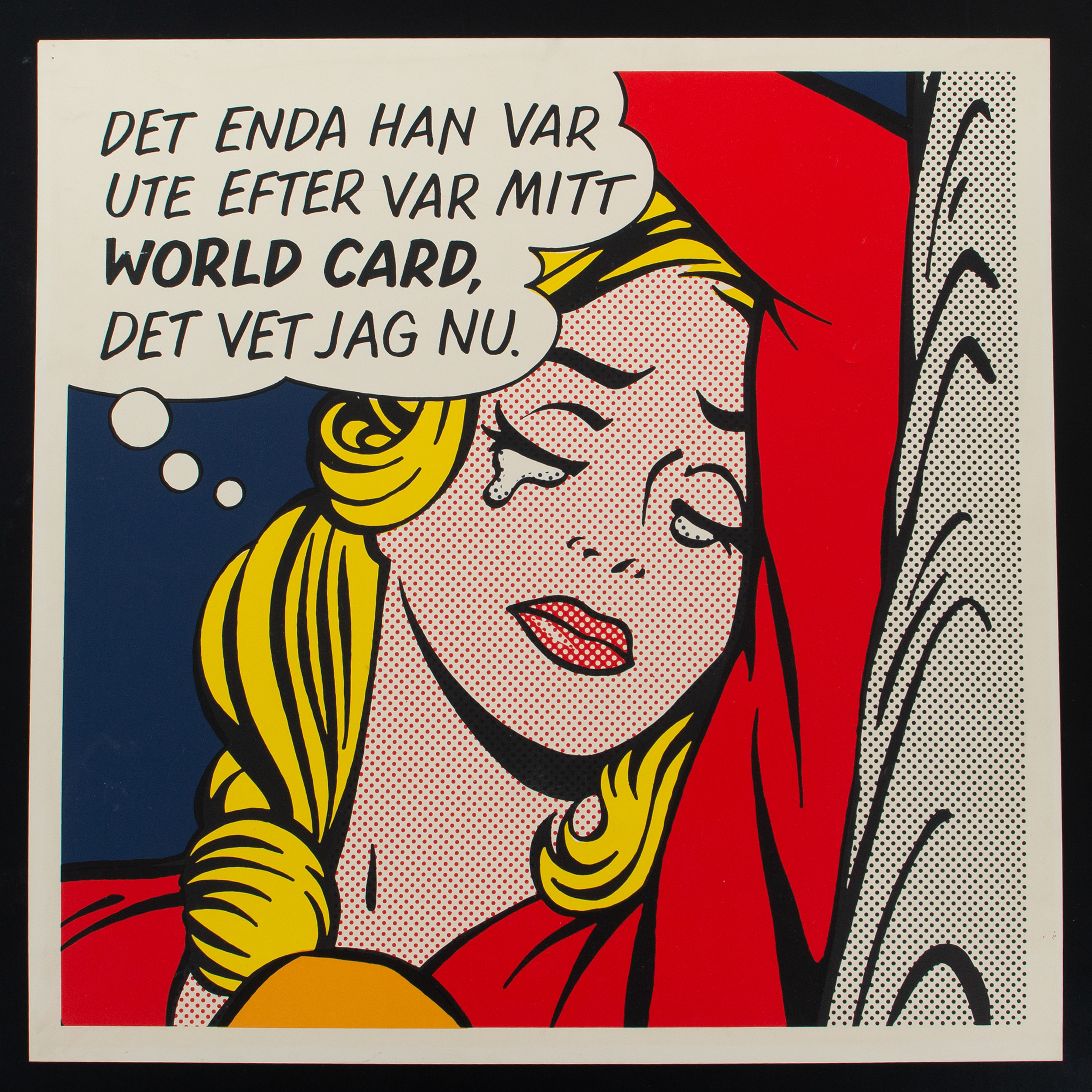 ROY LICHTENSTEIN. EFTER. Reklamaffisch för Statoil, 1990-tal.