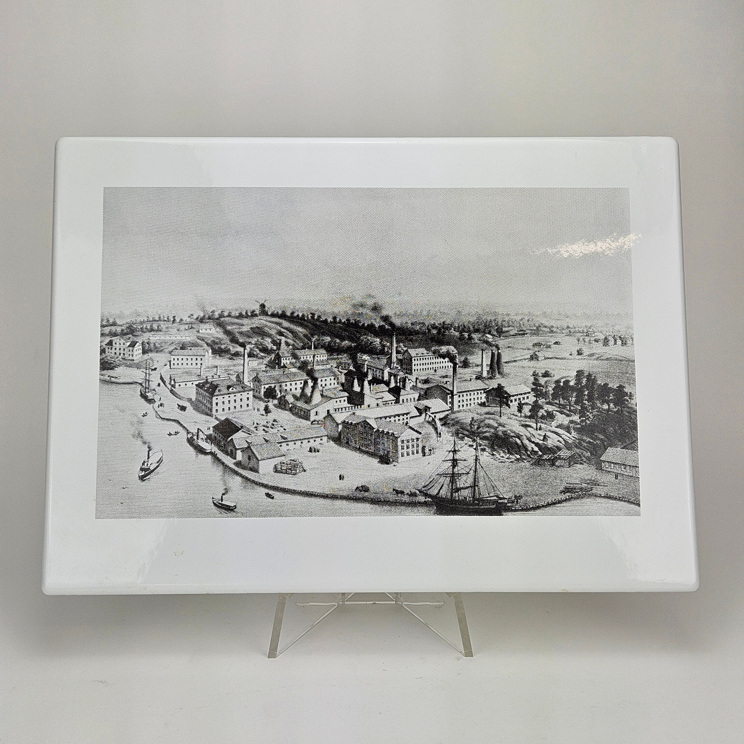 EMALJTAVLA, "Gustavsbergs Fabriker 1895".