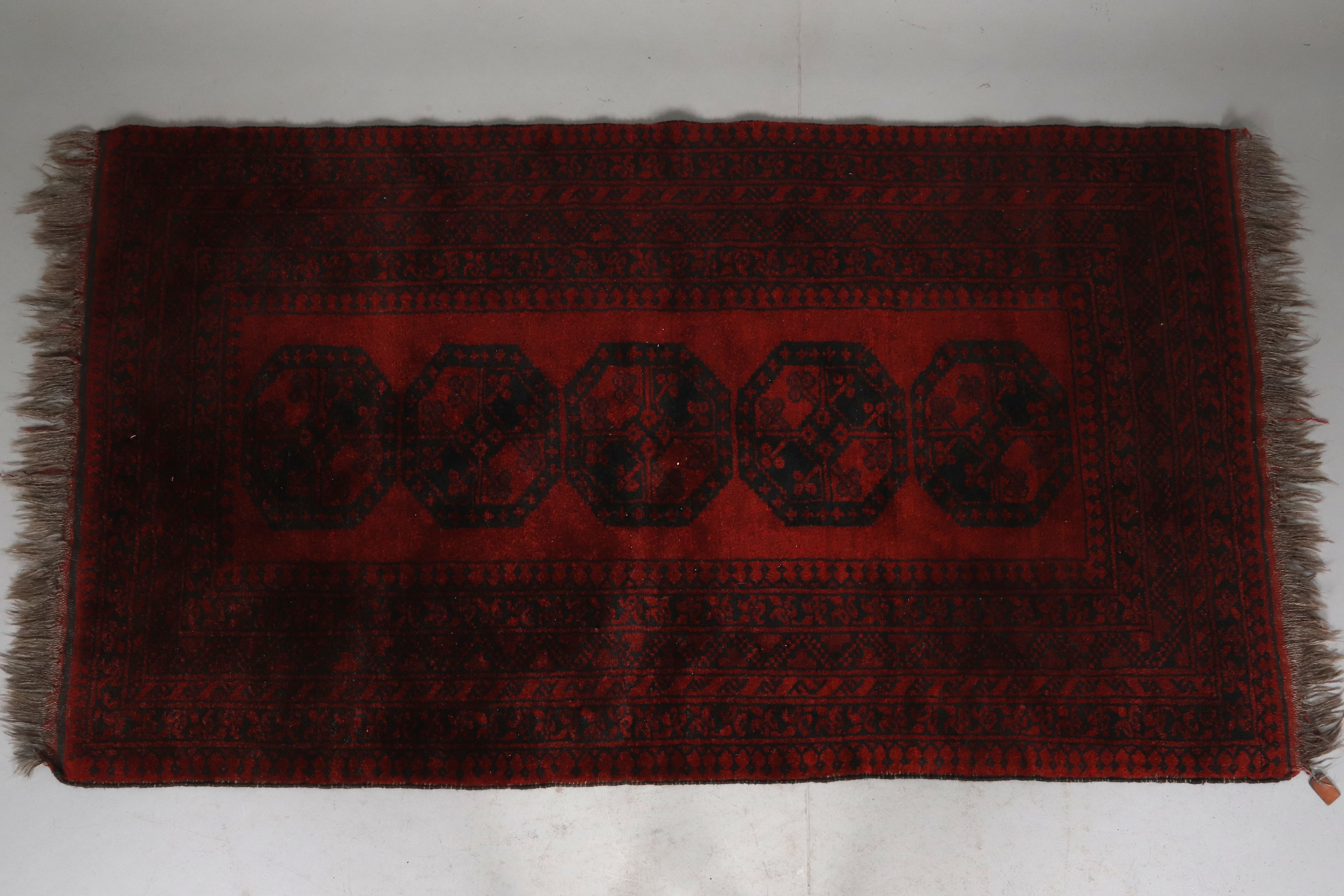 MATTA. Handknuten. Afghan, 115 x 205 cm.