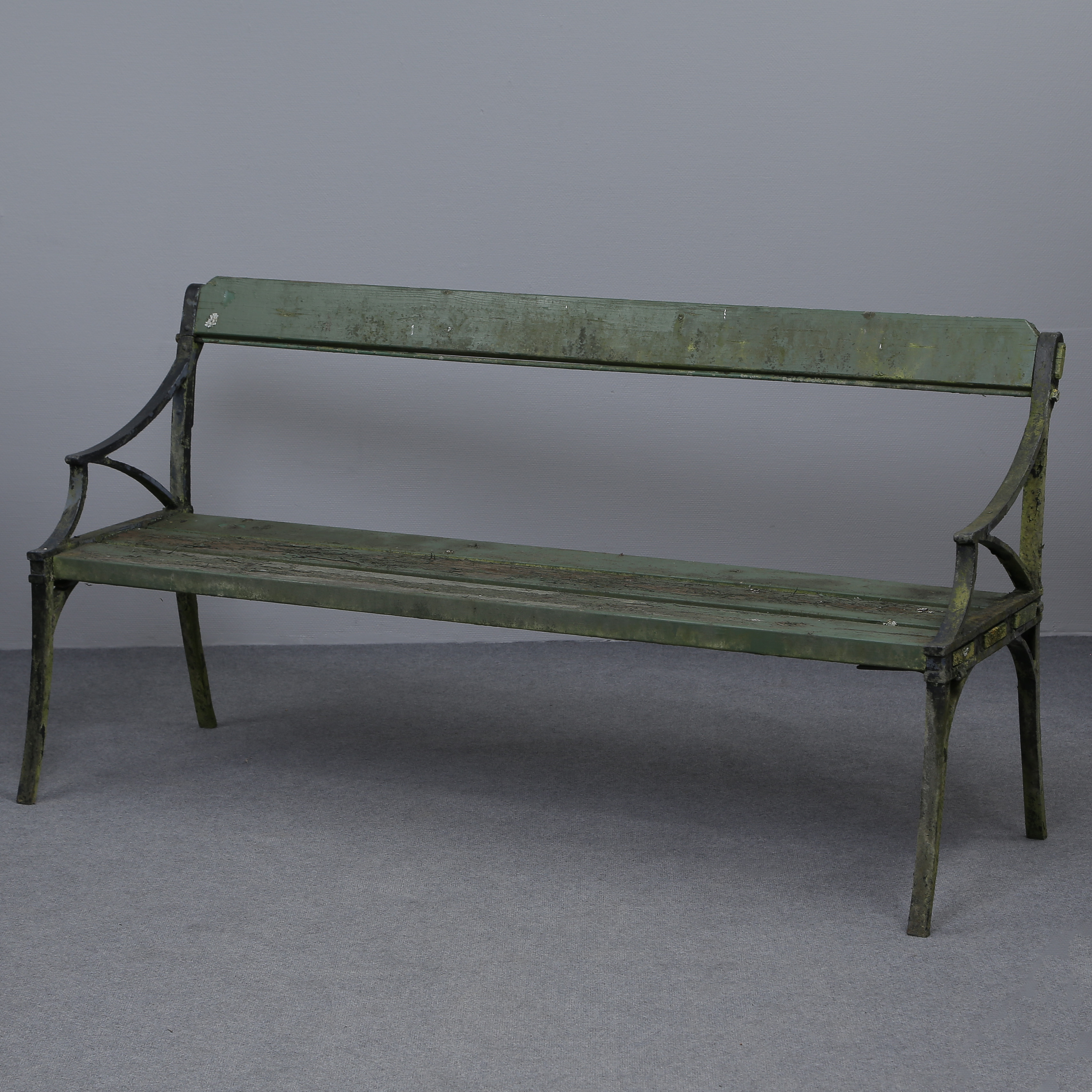 TRÄDGÅRDSSOFFA, GJUTJÄRN, LESSEBO JÄRNBRUK, 1800-TAL.