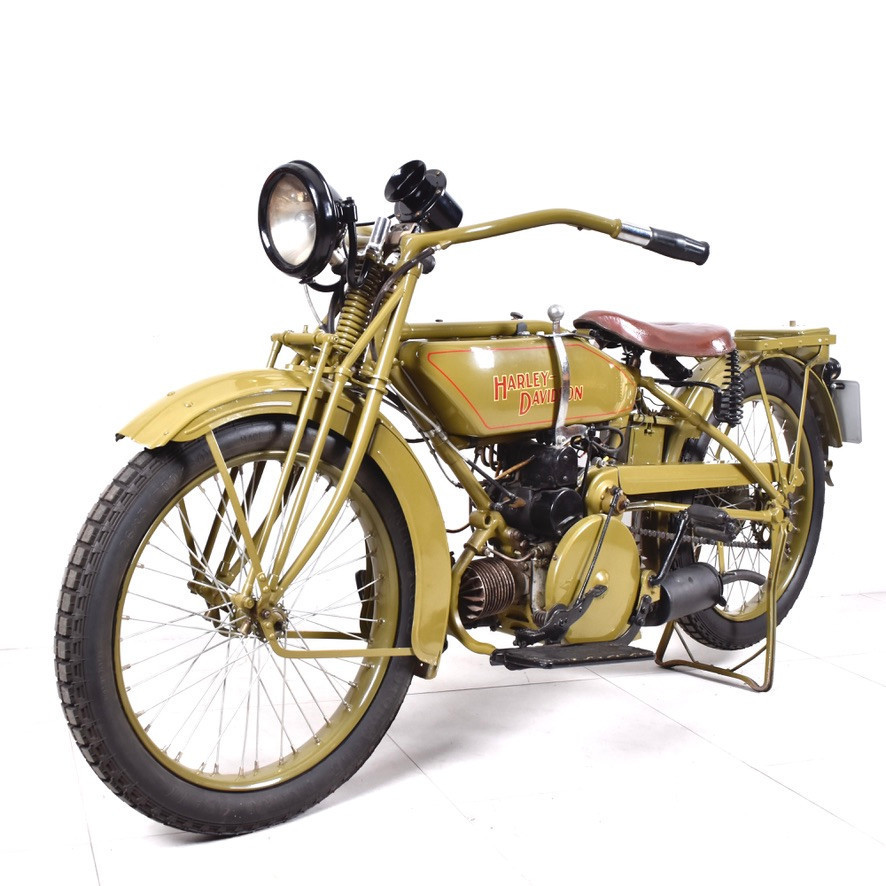 MOTORCYKEL, Harley Davidson 600cc Flat Twin Model WJ, 1923.