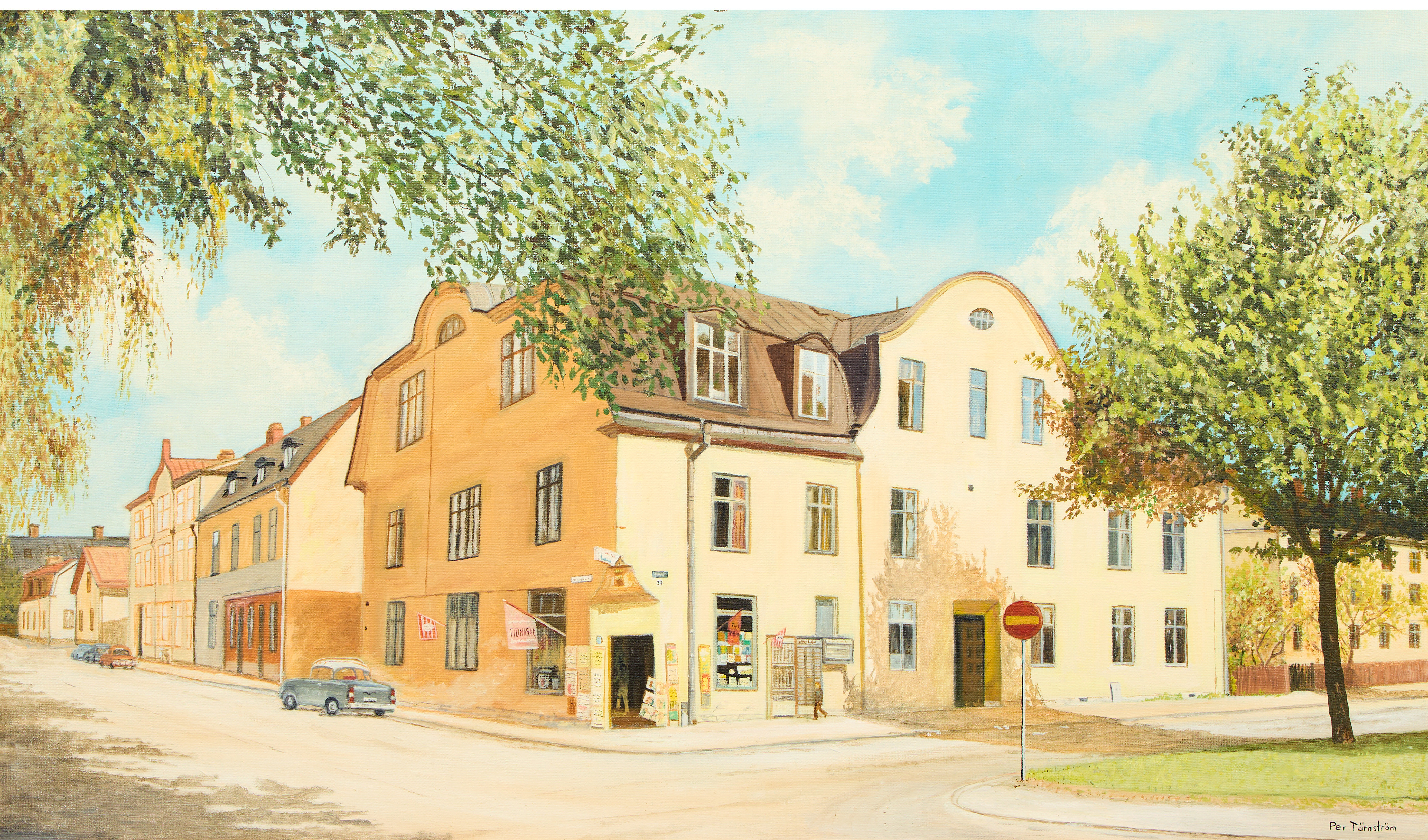 PER TÄRNSTRÖM. "Hörnet Vindhemsgatan Ringgatan 19-23 Uppsala 1971".