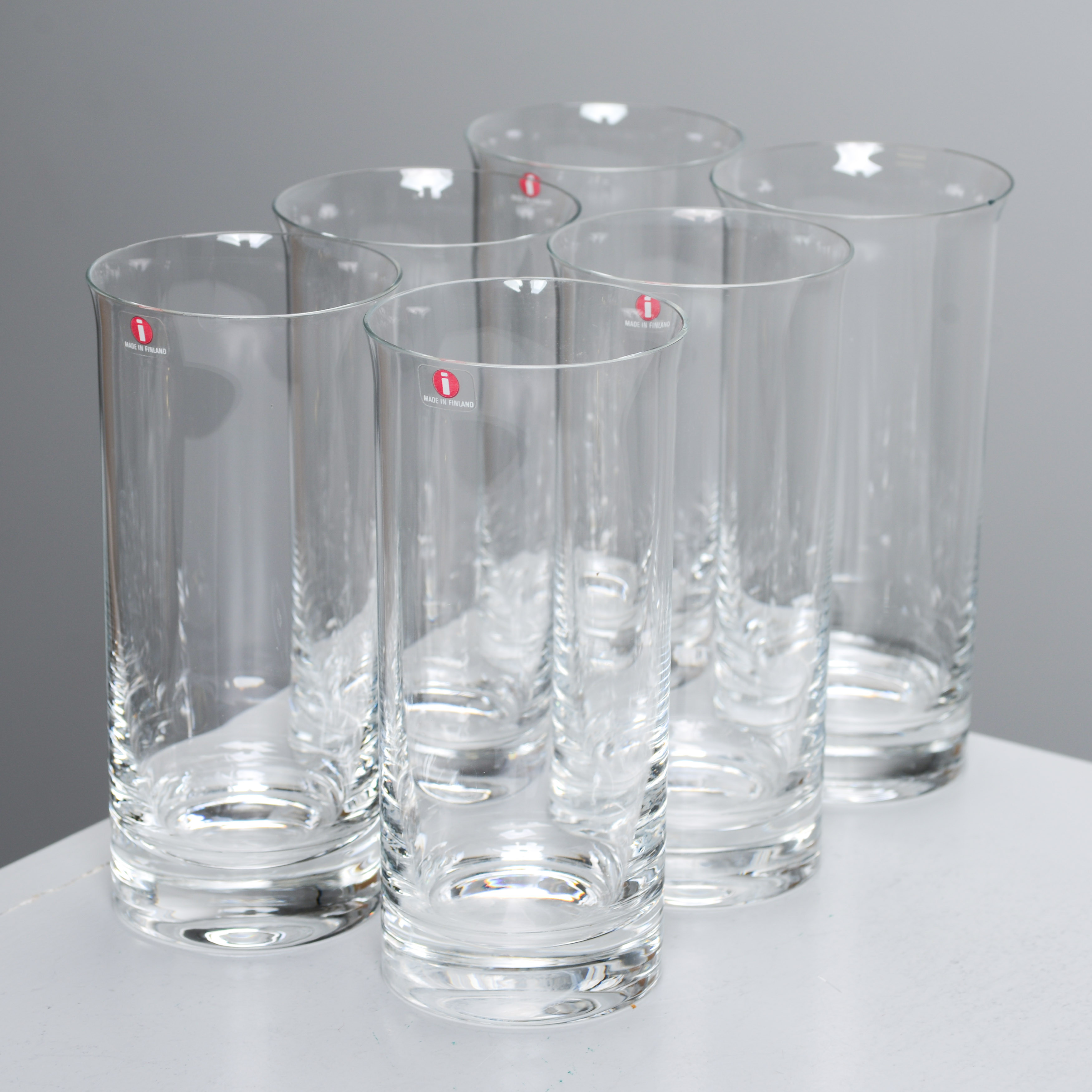 HIGHBALLGLAS, "Osto", 6 st, Iittala, Finland.
