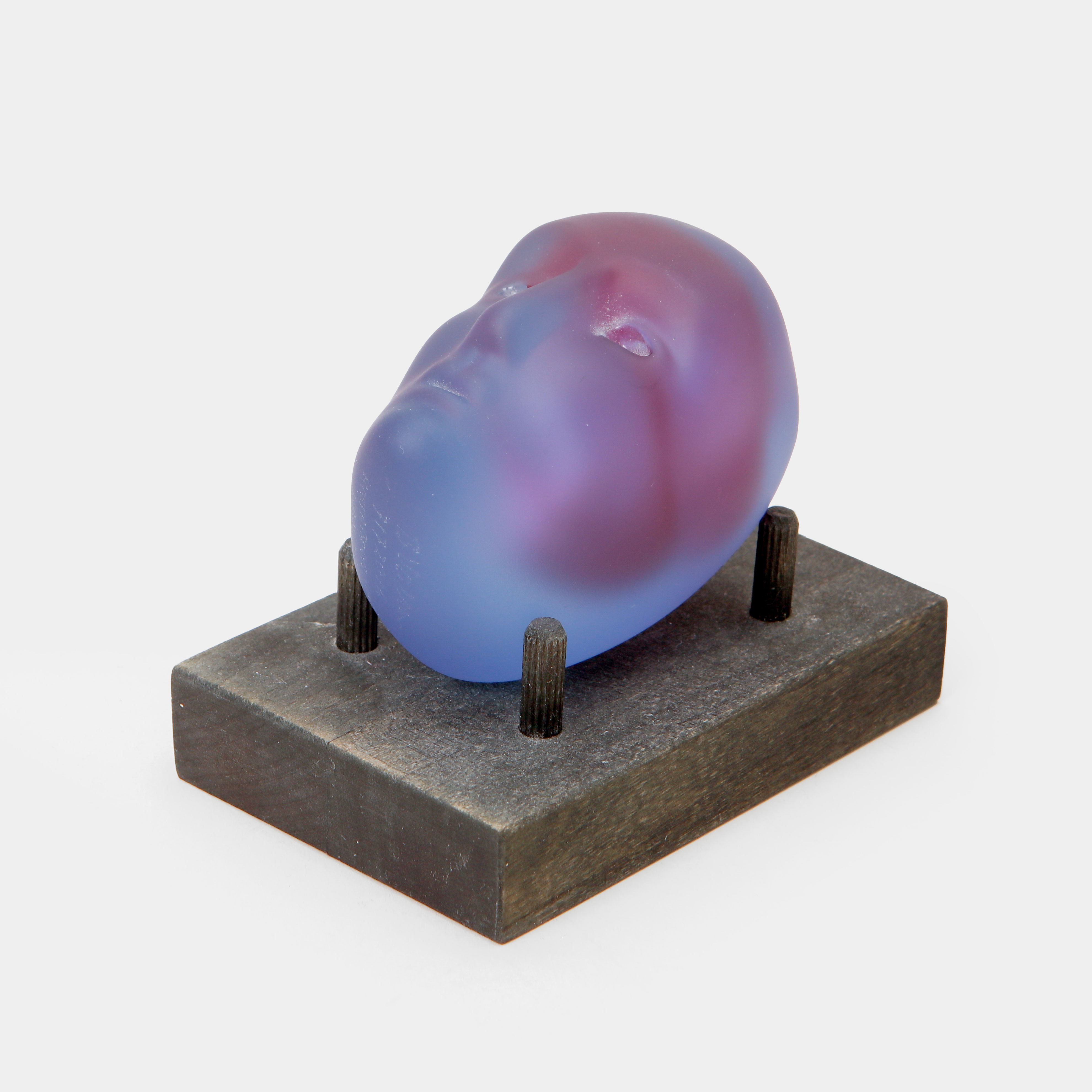 BERTIL VALLIEN. Skulptur, huvud, glas, Limiterad utgåva, Kosta Boda.