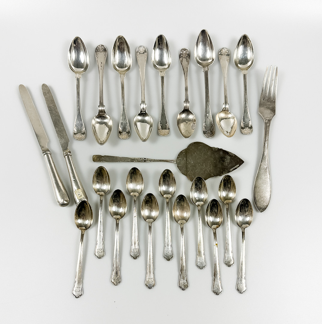 BESTICKSDELAR, silver, 489 gram.