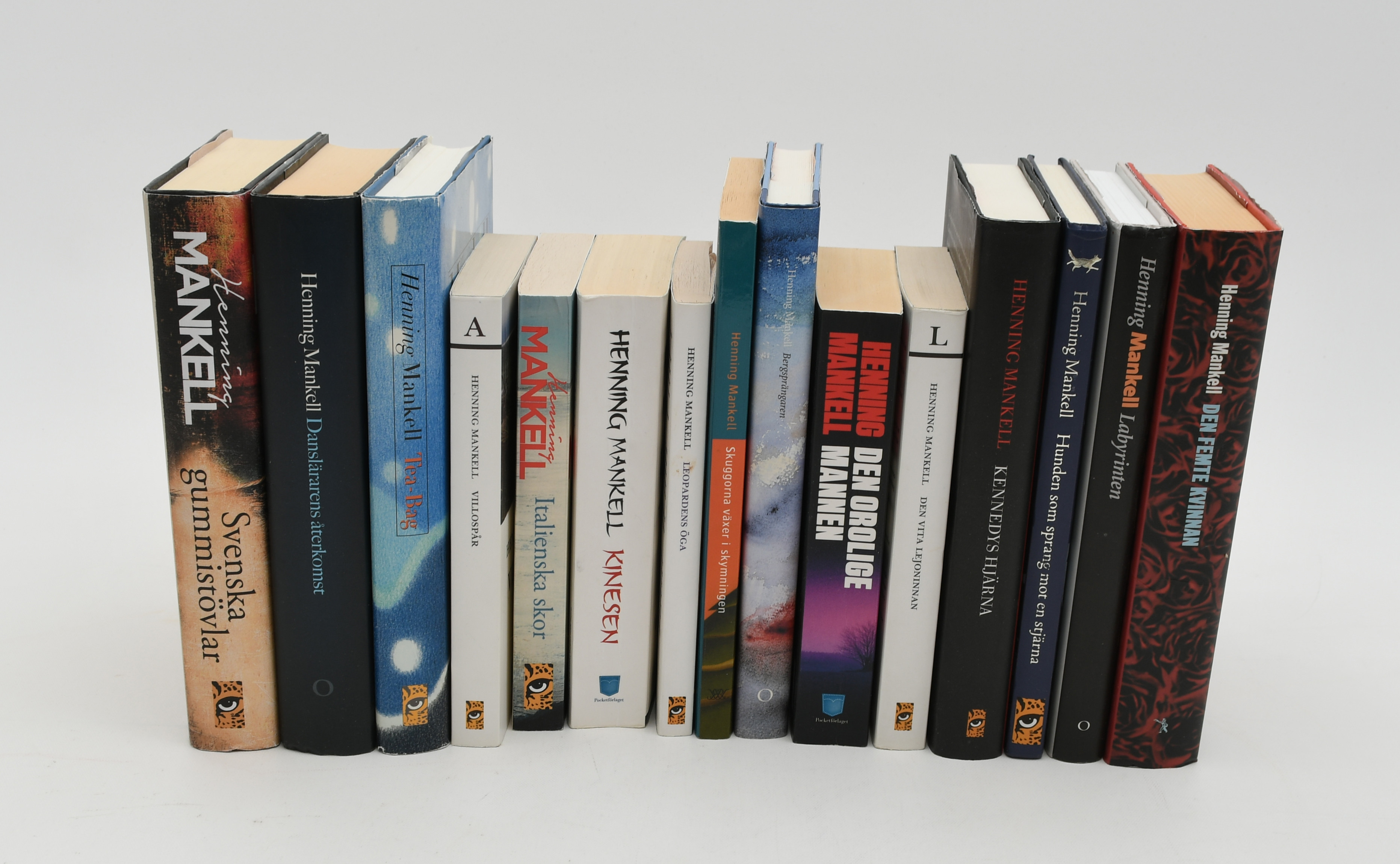Henning mankell. Skönlitteratur, deckare 15 vol.