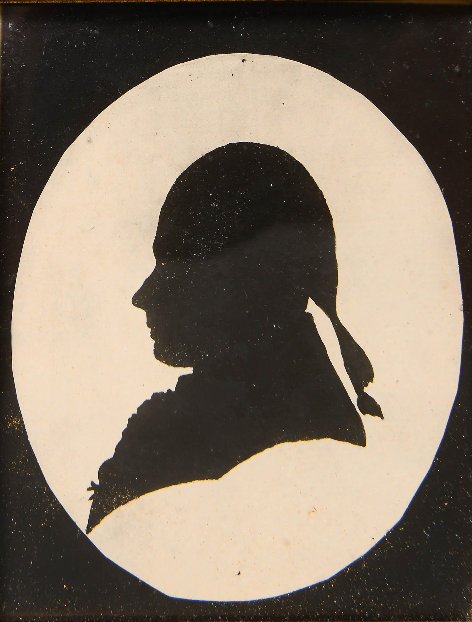 SILUETTPORTRÄTT, Major Gustaf Carsten Feif (1755-1790), 1700-talets slut.