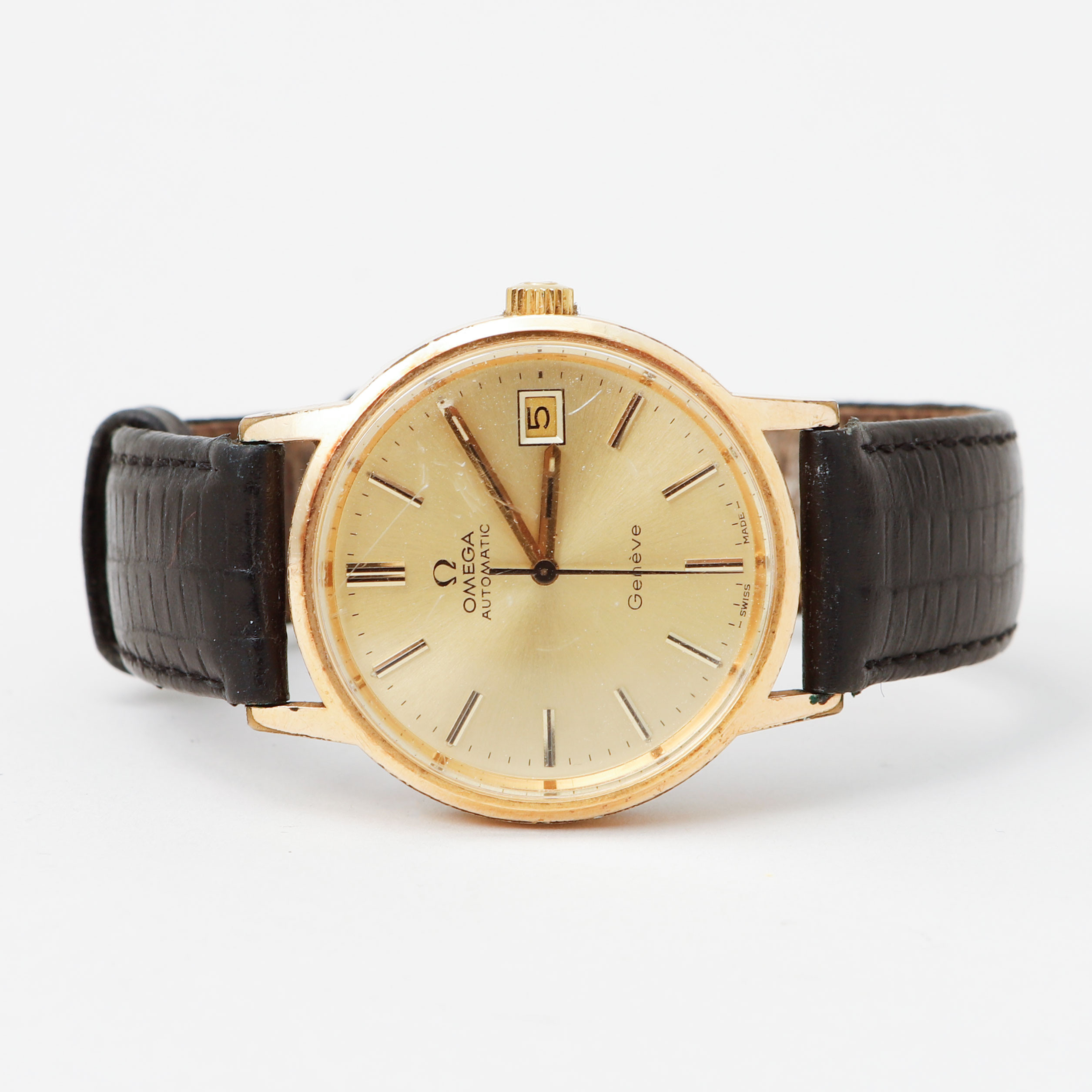 ARMBANDSUR, Omega, Genéve, stål/doublé, automatisk, ca 1974.