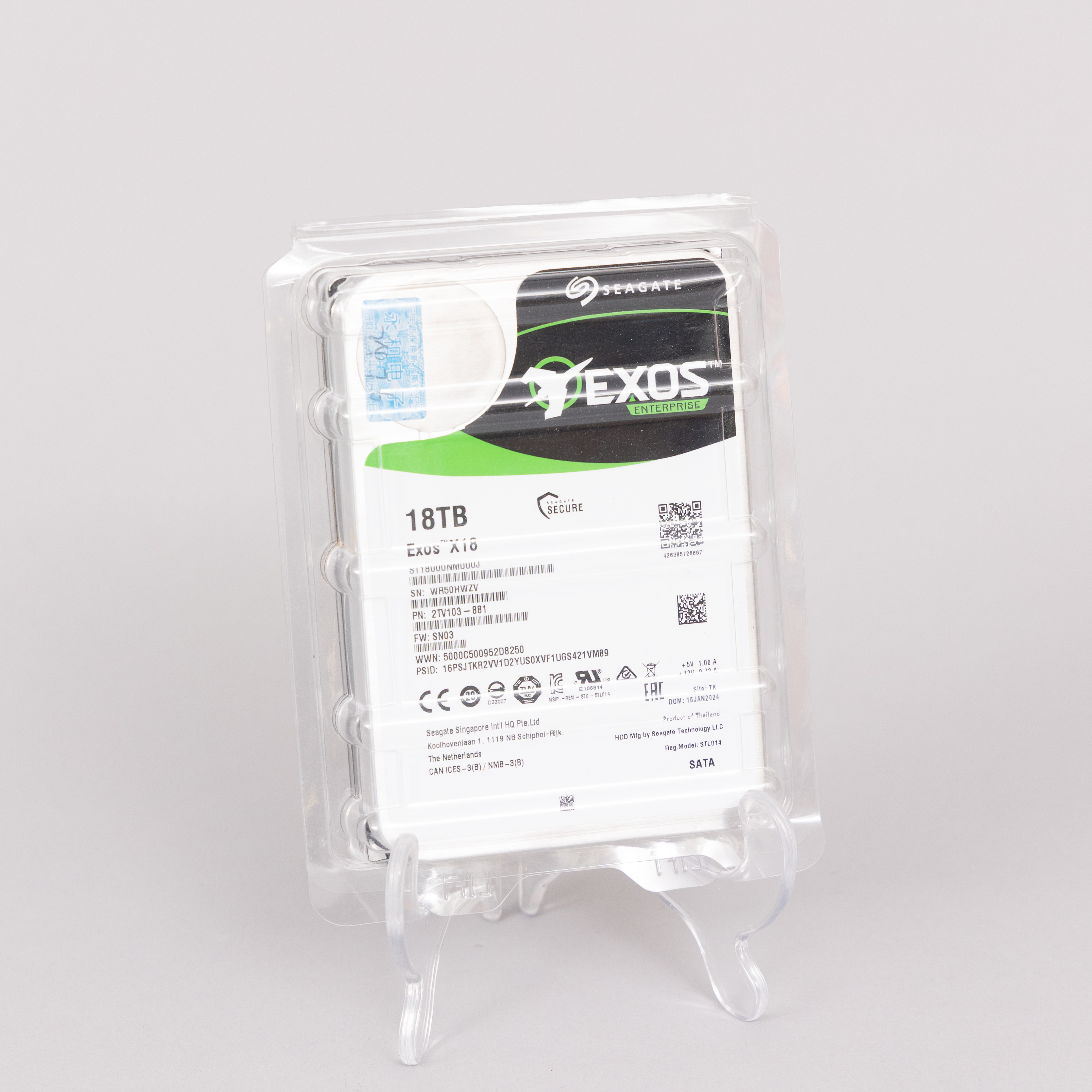 HÅRDDISK, Seagate Exos X18 Enterprise, 18TB.