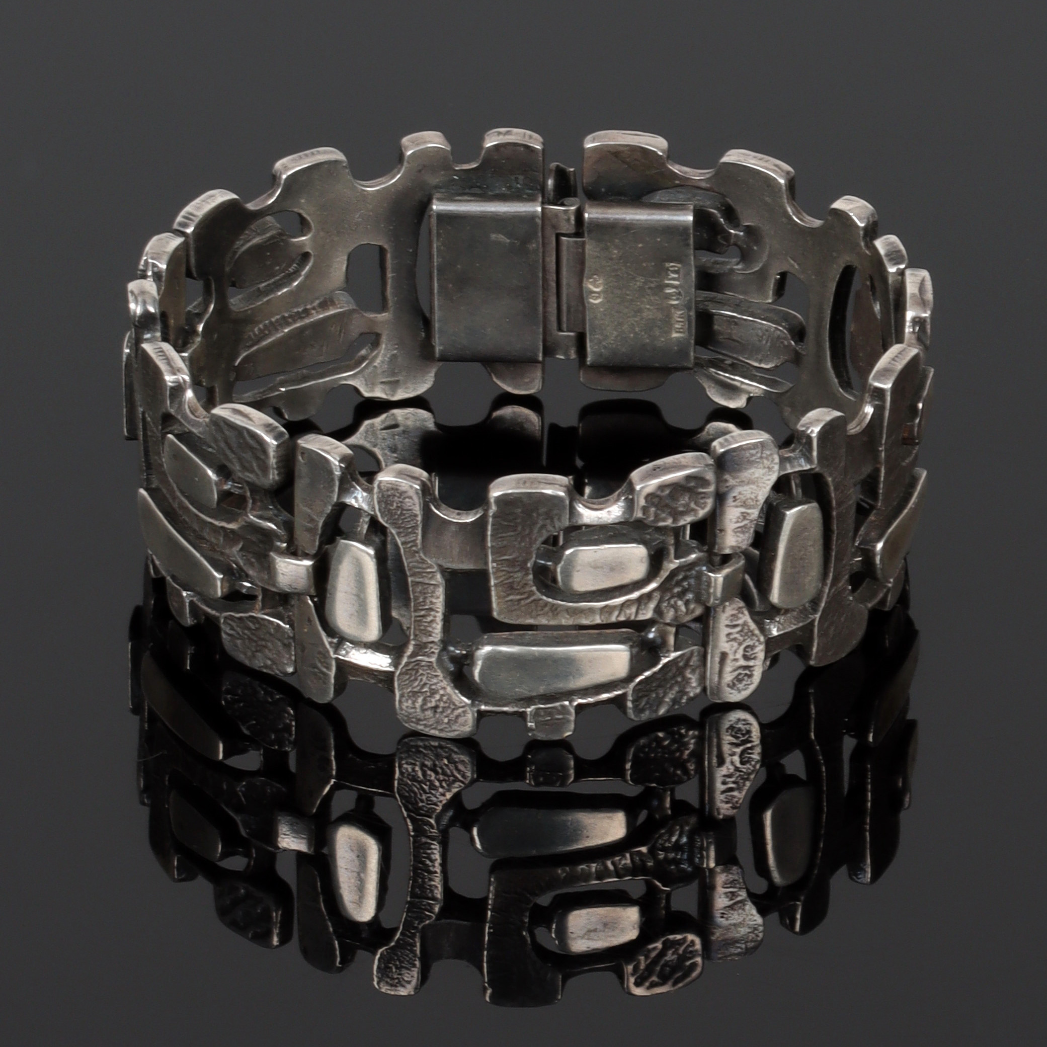ARMBAND, silver, Guldsmed J Klintz Ab, 1973.