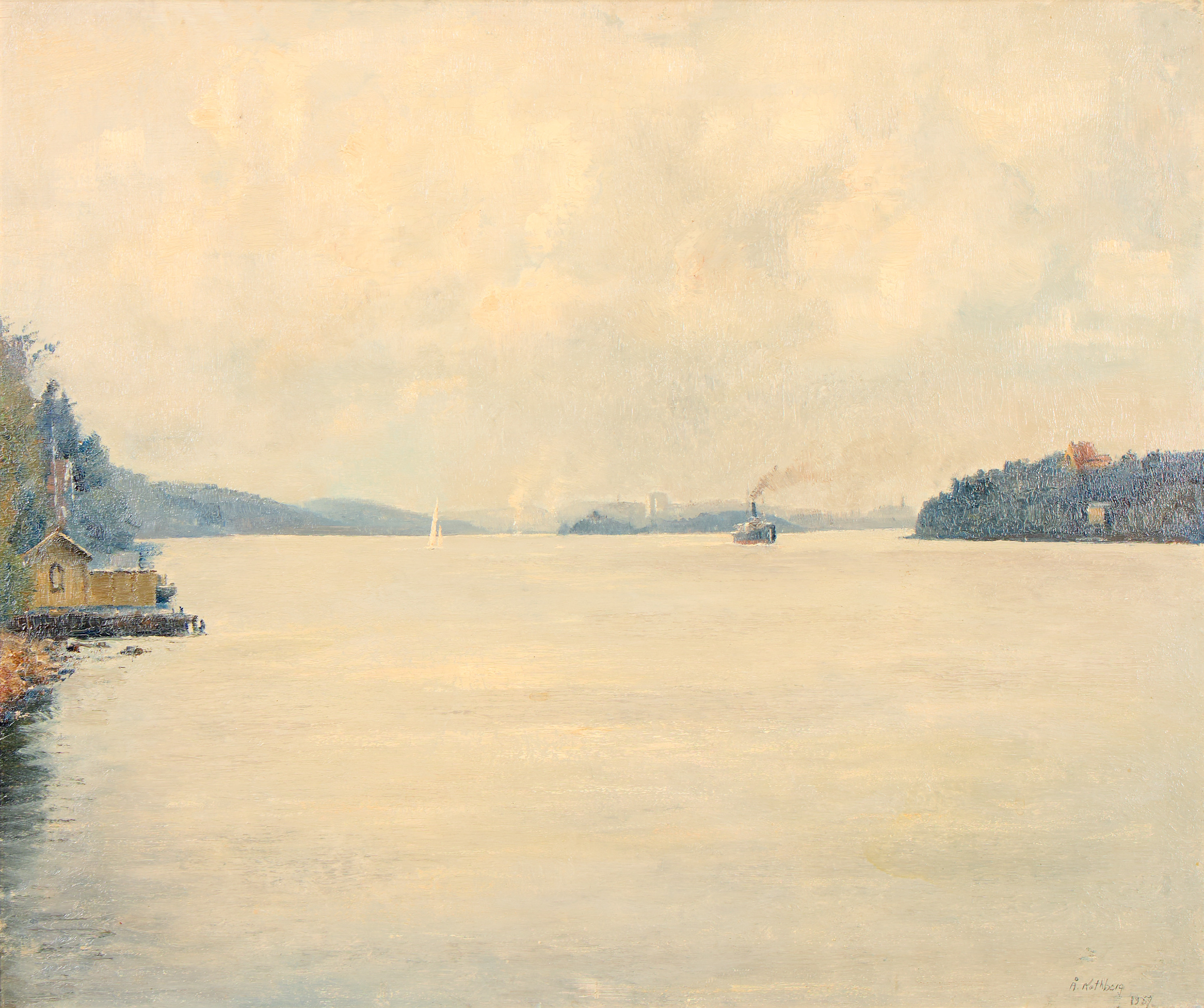 ÅKE NOTHBERG (1891-1973). Stockholms skärgård.