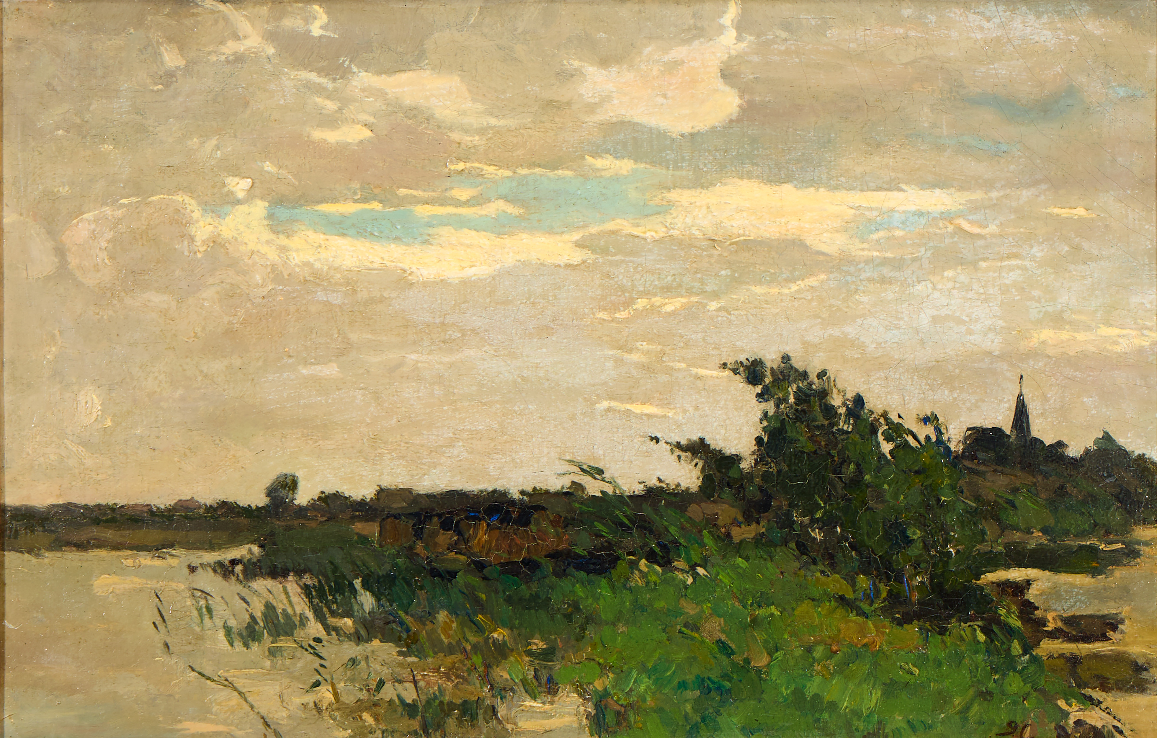 GODFRED CHRISTENSEN (1845-1928). Landskap.