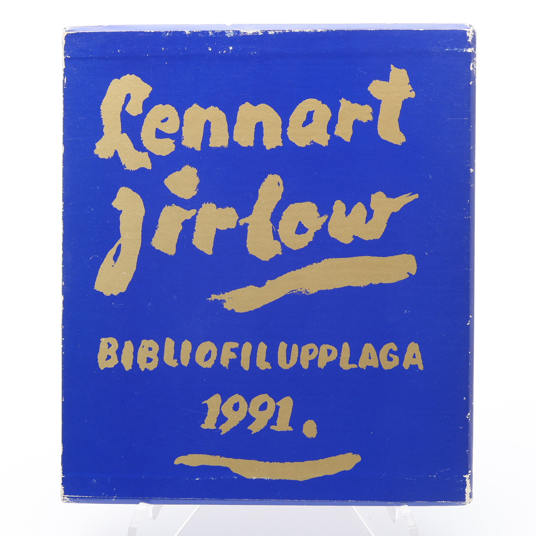 BIBLIOFILI. KARL HASKEL OM LENNART JIRLOW MÅLAREN - MOTIVEN MED SIGNERAD FÄRGLITOGRAFI. NR. 115 AV 300 EXEMPLAR.