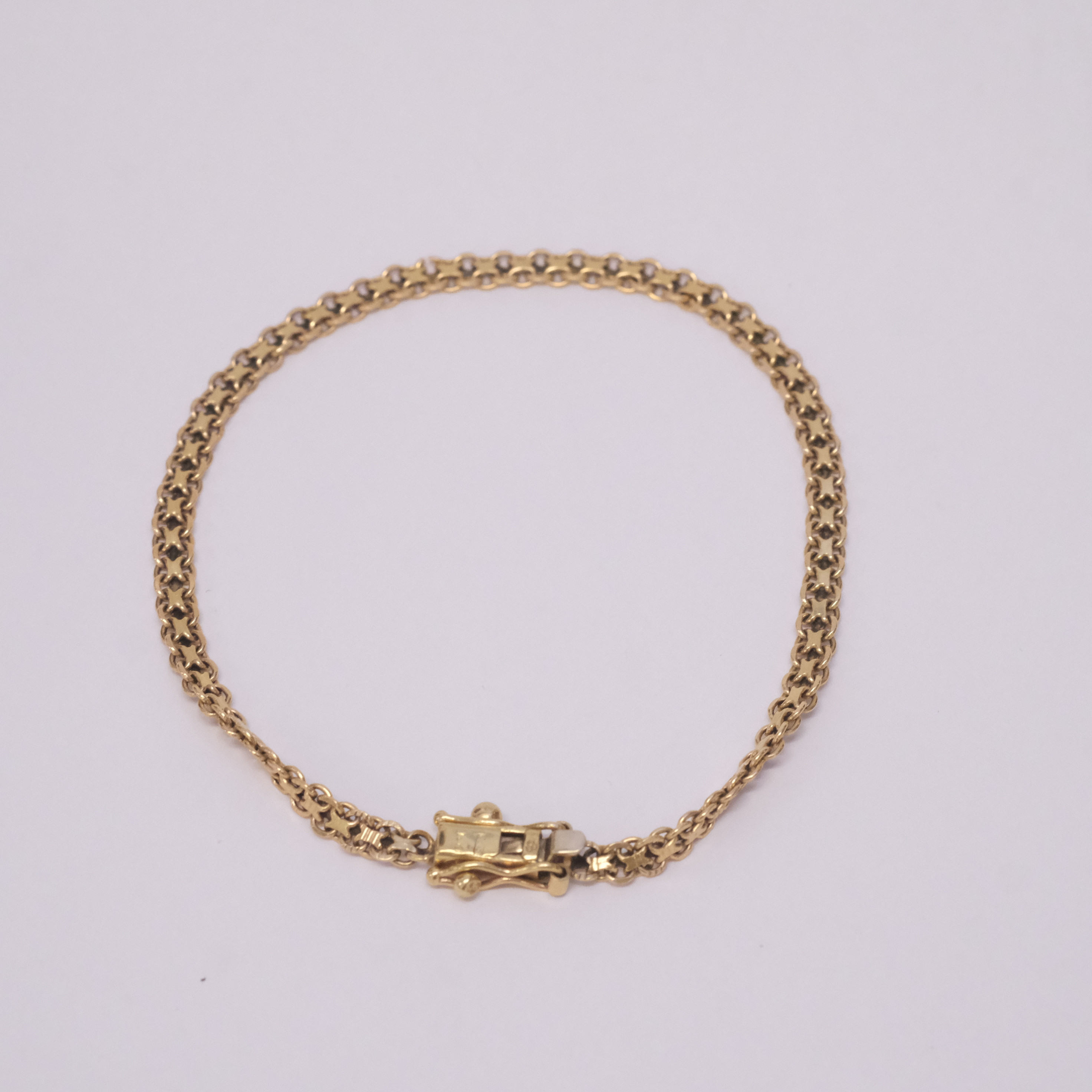 ARMBAND, X-LÄNK, 18K GULD.