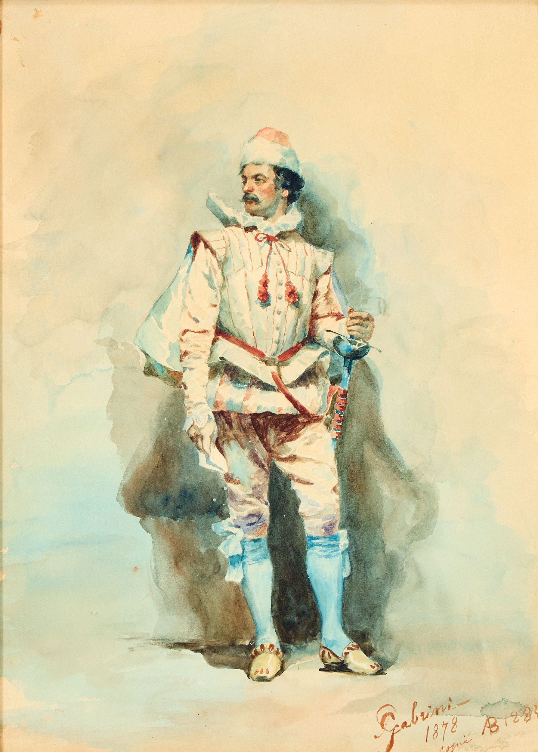 PIETRO GABRINI. EFTER. Gentleman i maskeradkostym.