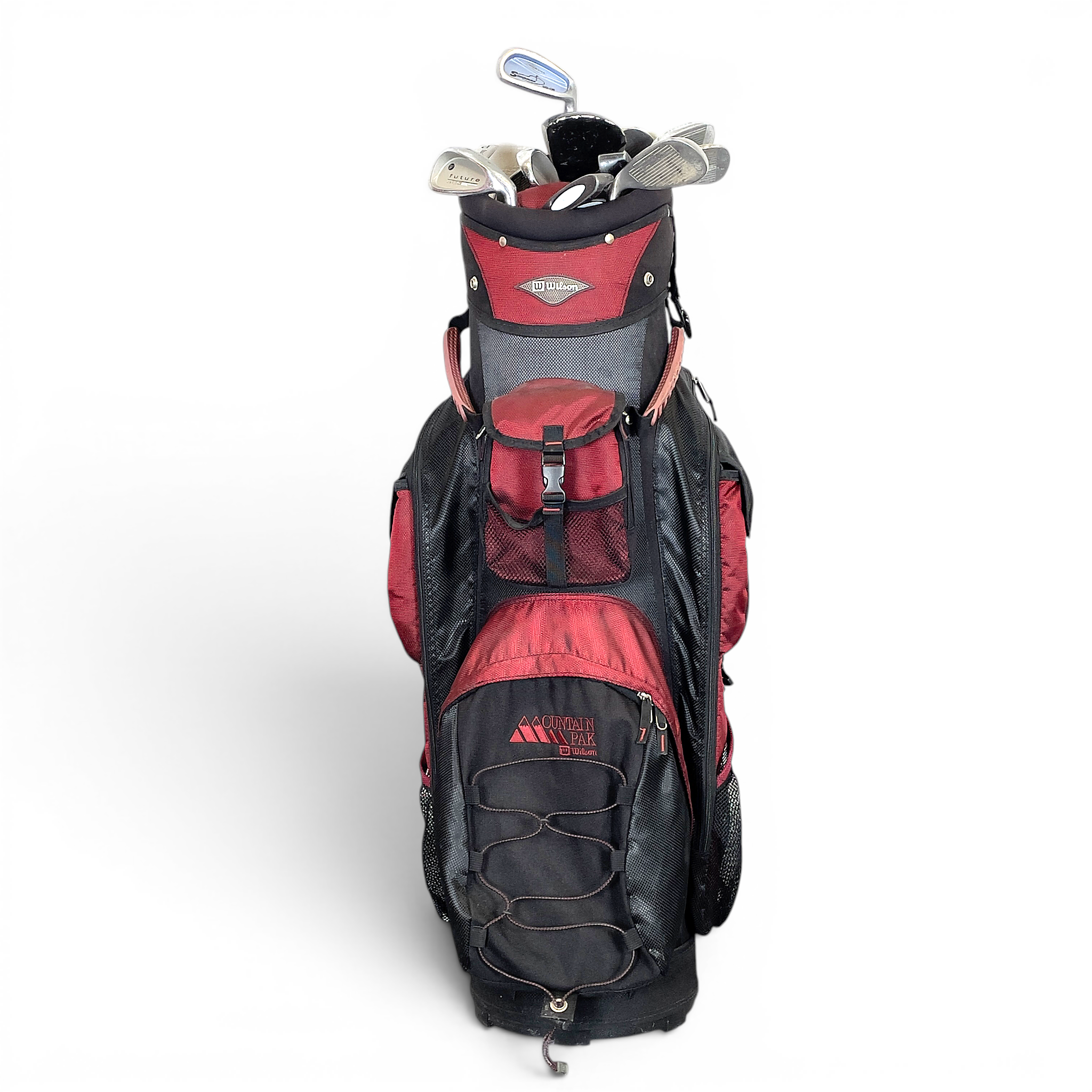 GOLFBAG, med 14 klubbor. Junior/dam, "Mountain Pak", Wilson.