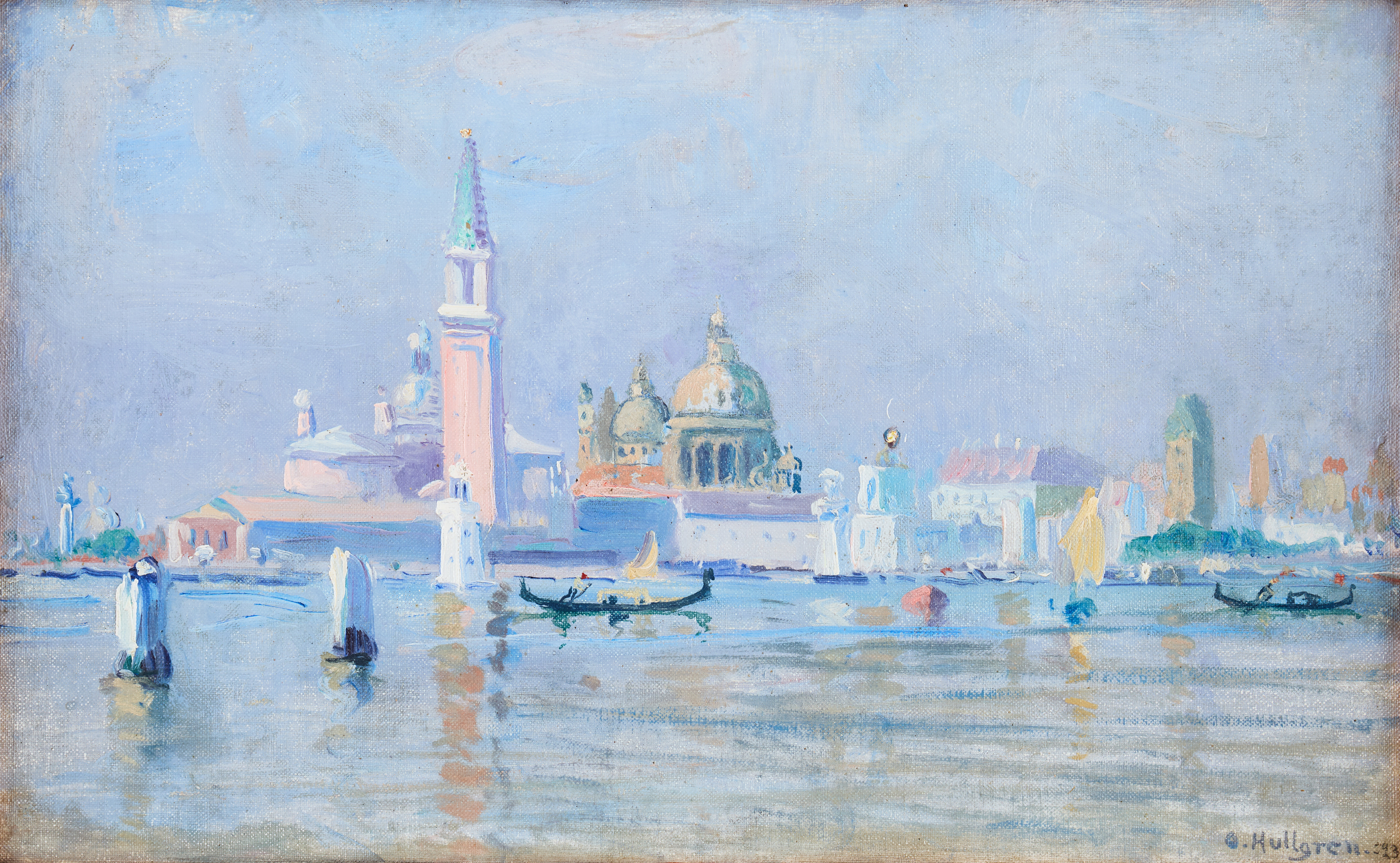 OSCAR HULLGREN. Motiv från Venedig.