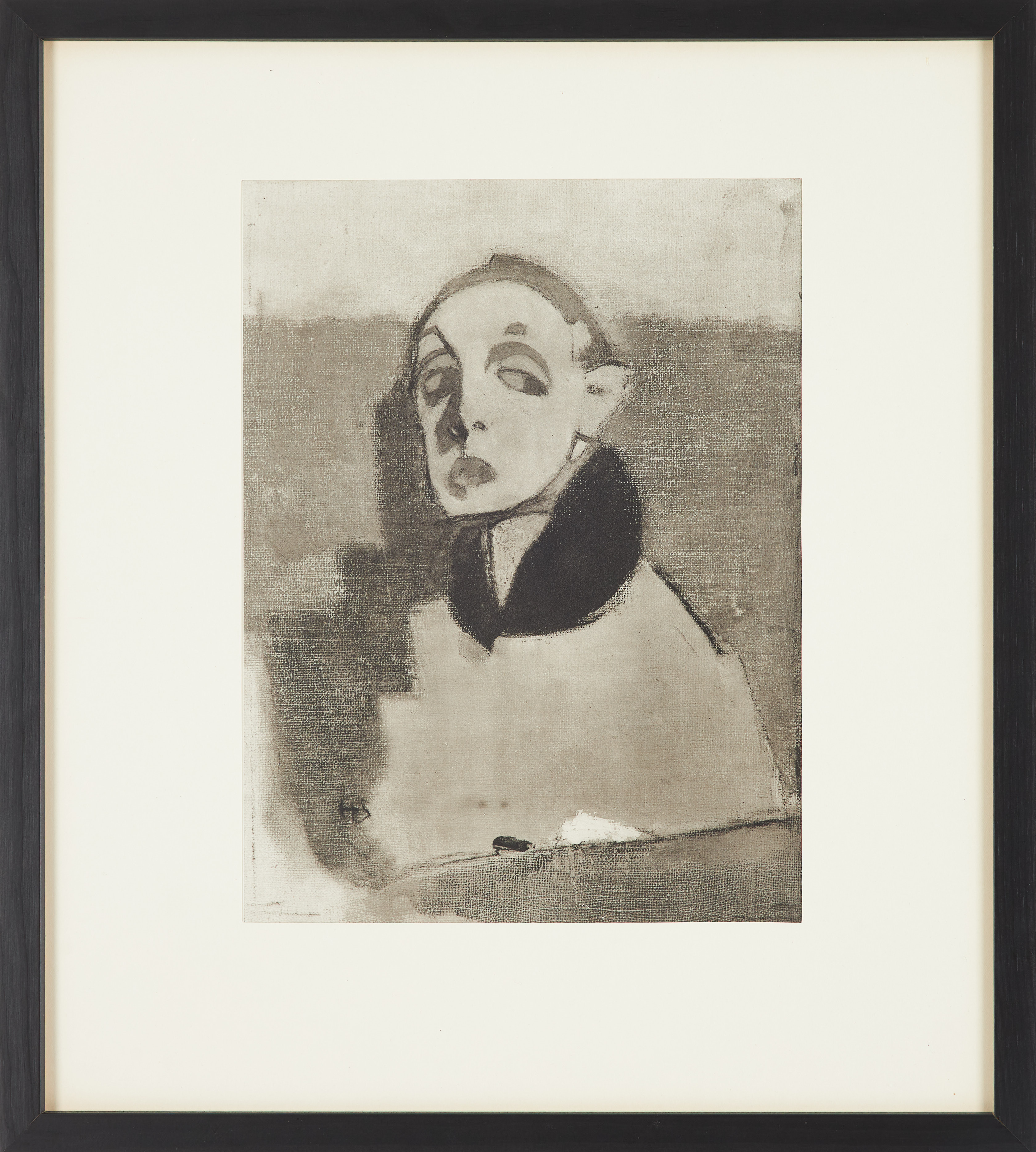 HELENE SCHJERFBECK. "Självporträtt 1937-1945", rotogravyr, 1880, signerad i trycket, bladet är ur mapp med nummer 361/500.
