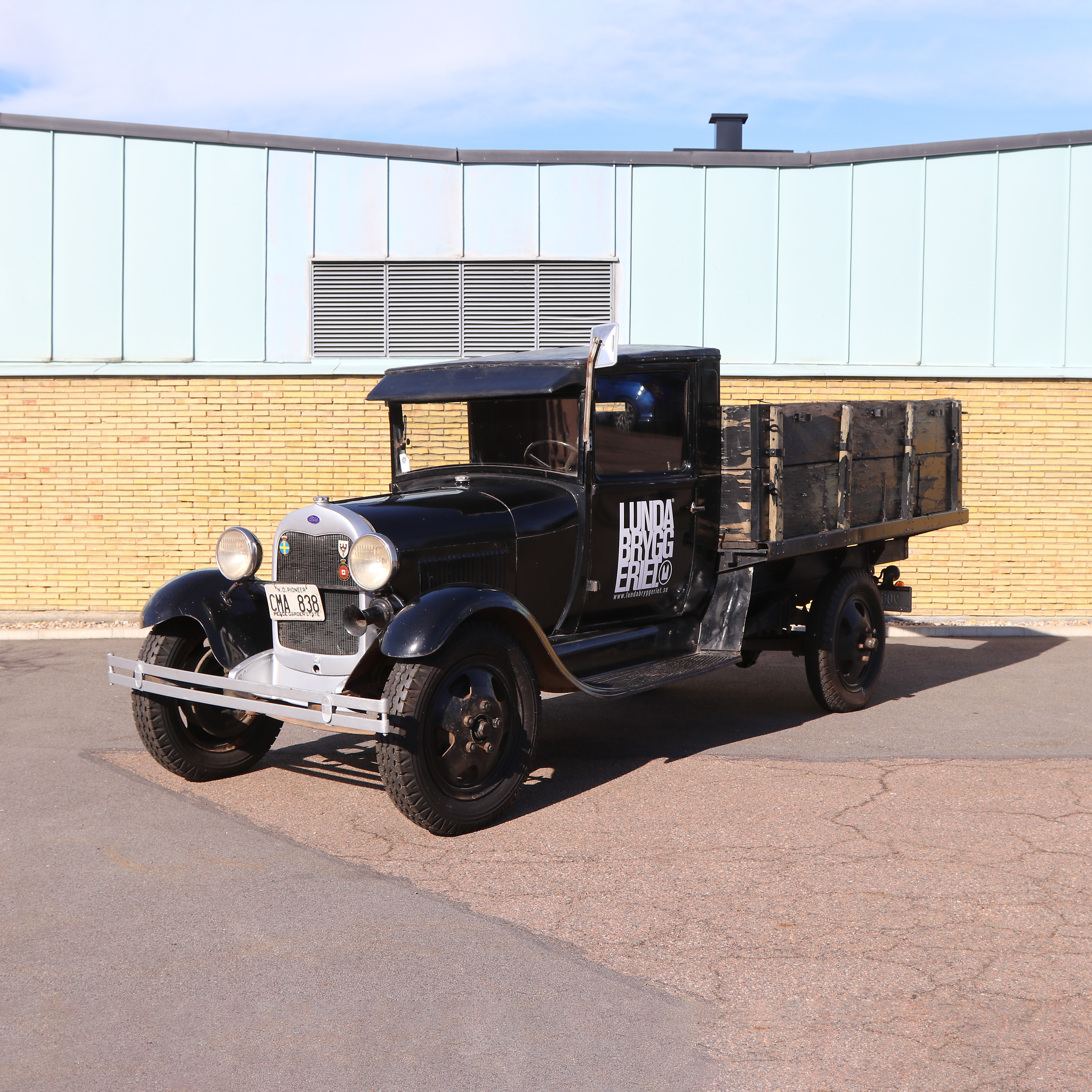 FORD LASTBIL MODEL AA. 1930 års modell. 3.3 liters motor på 41hk. Svenskt registreringsnummer CMA838.