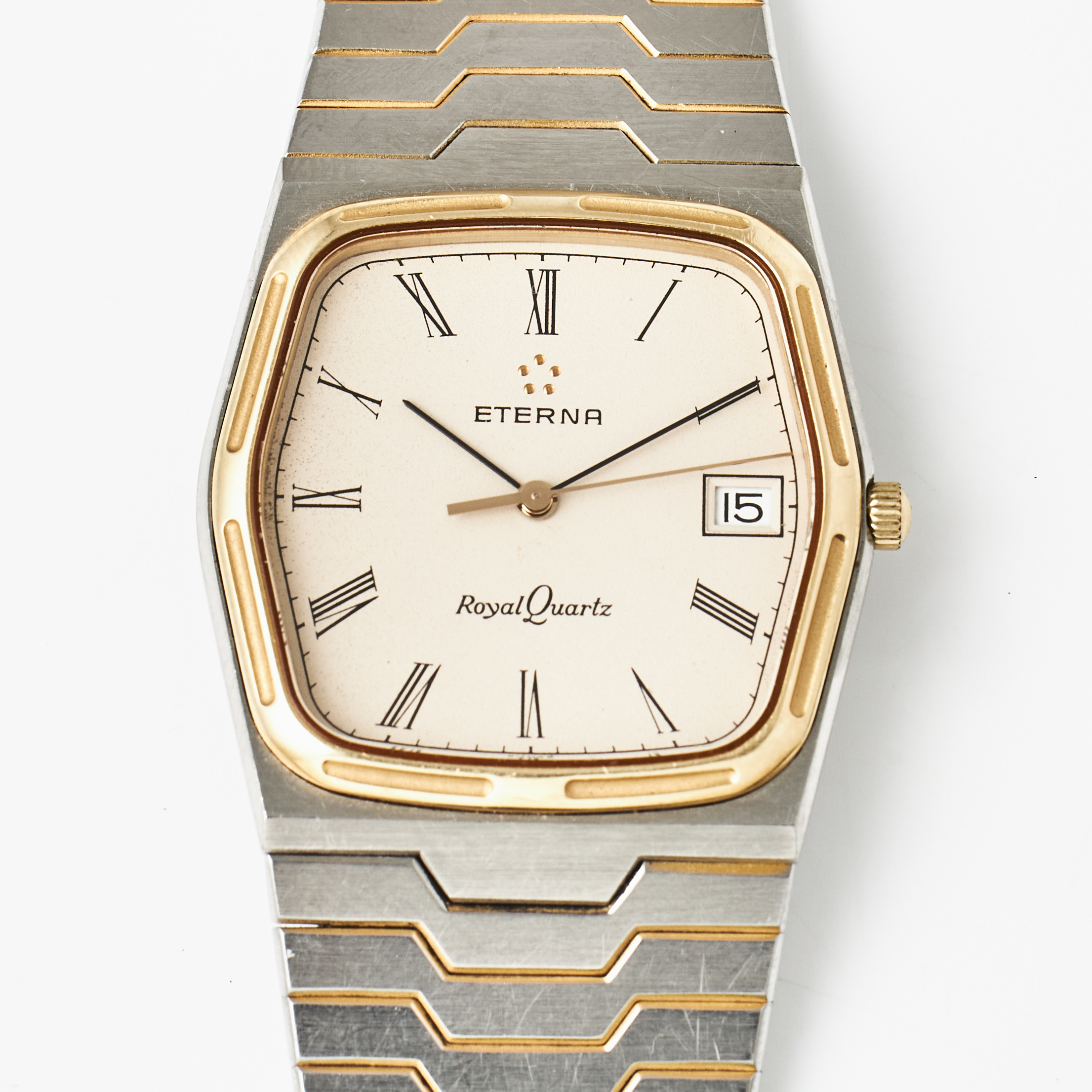 ETERNA, Royal Quartz, armbandsur, 30 mm, stål/guld, ca 1986.