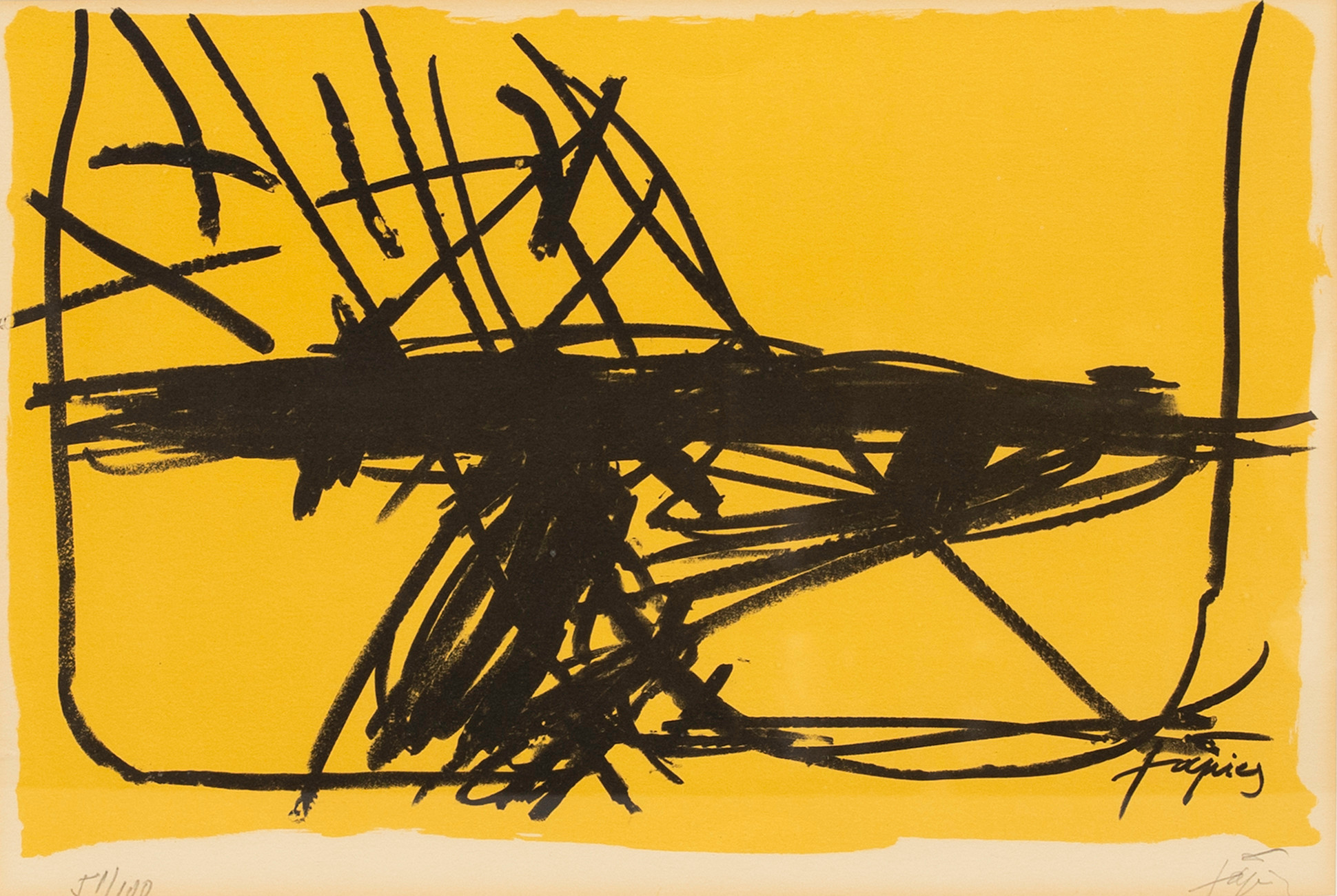 ANTONI TÀPIES. Fregoli, färglitografi, signerad och numrerad, 51/100.