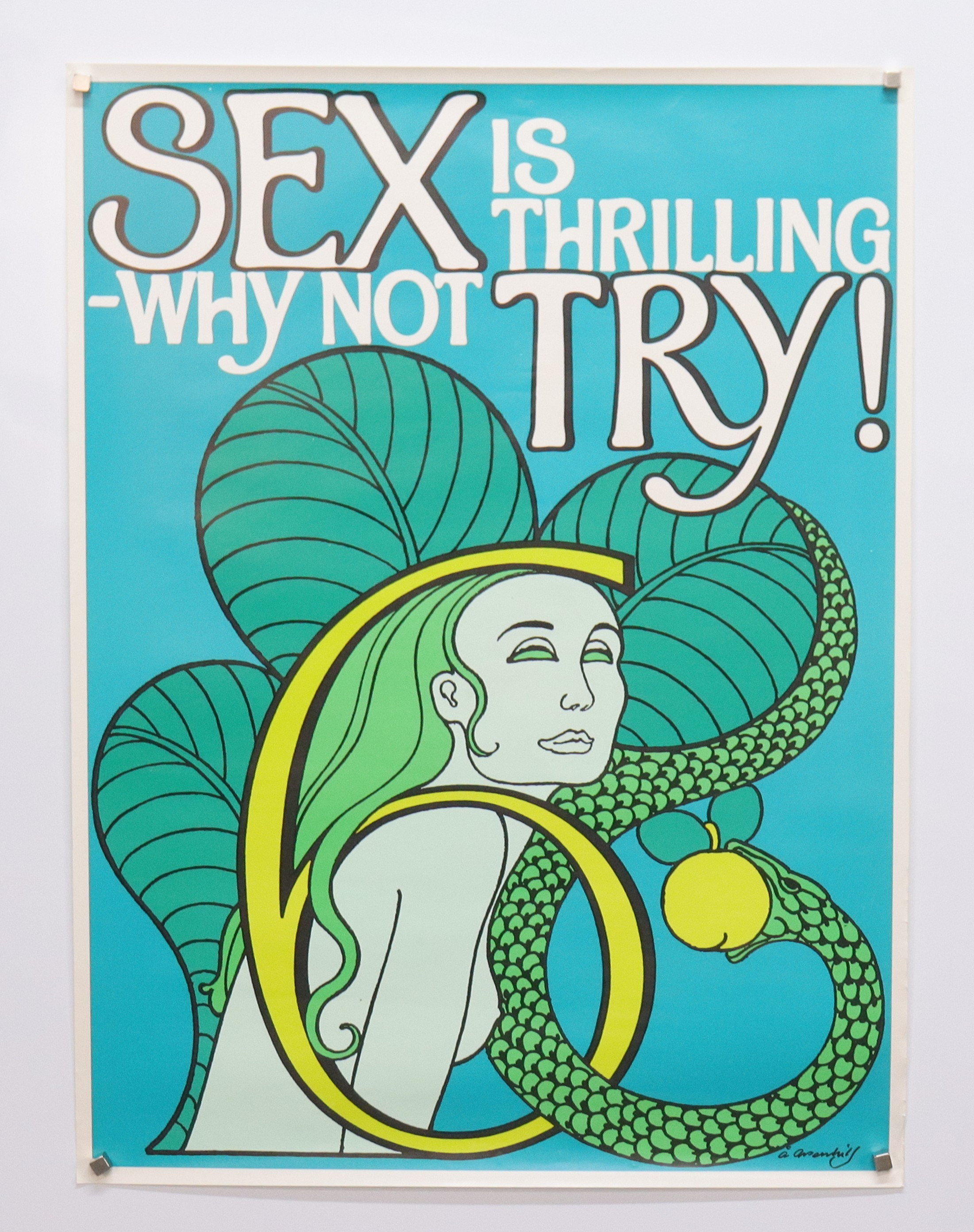 ÅKE ARENHILL. affisch, "Sex is thrilling - Why not try!".