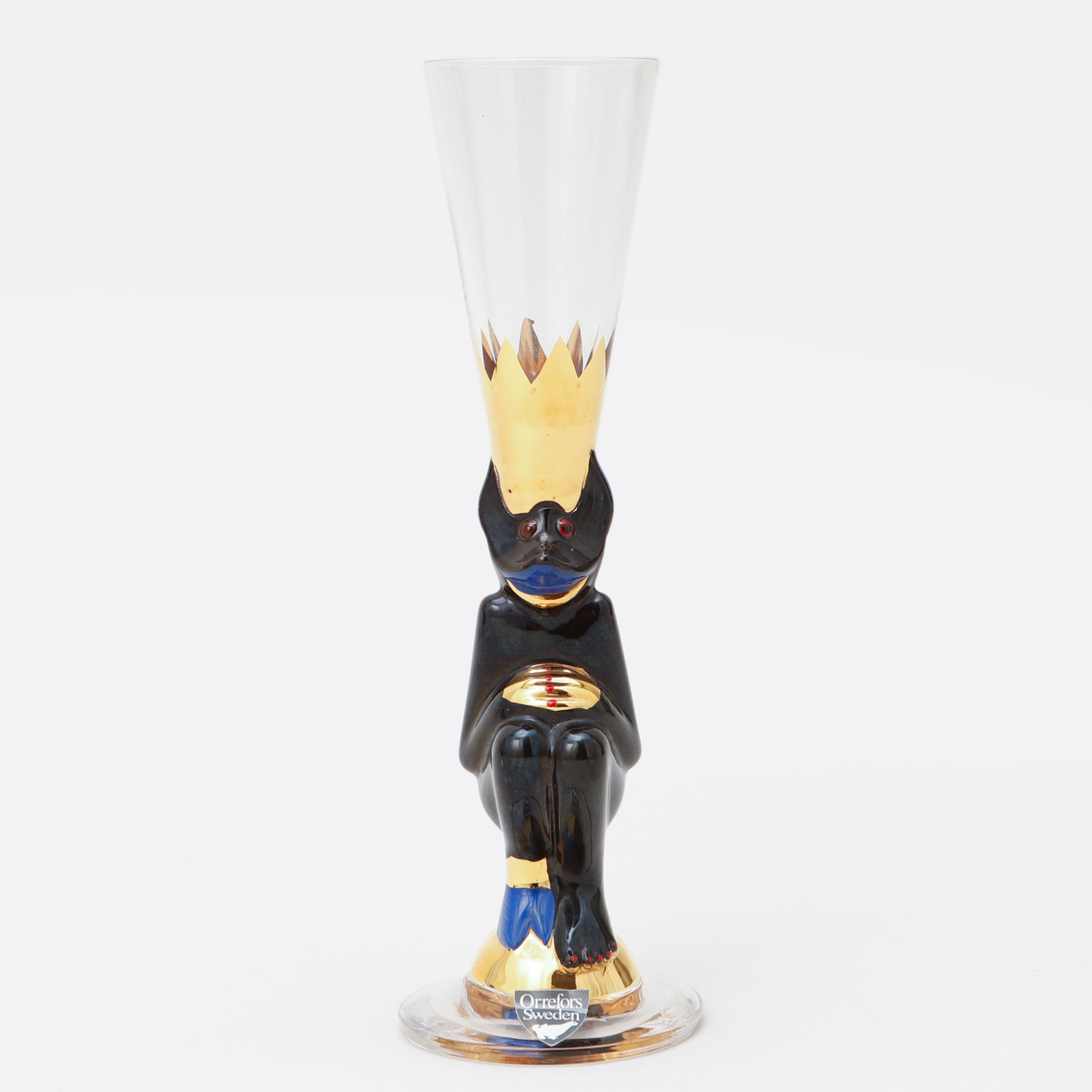 GUNNAR CYRÉN. Snapsglas, "Djävulsglas", ur Nobelserien, Orrefors.