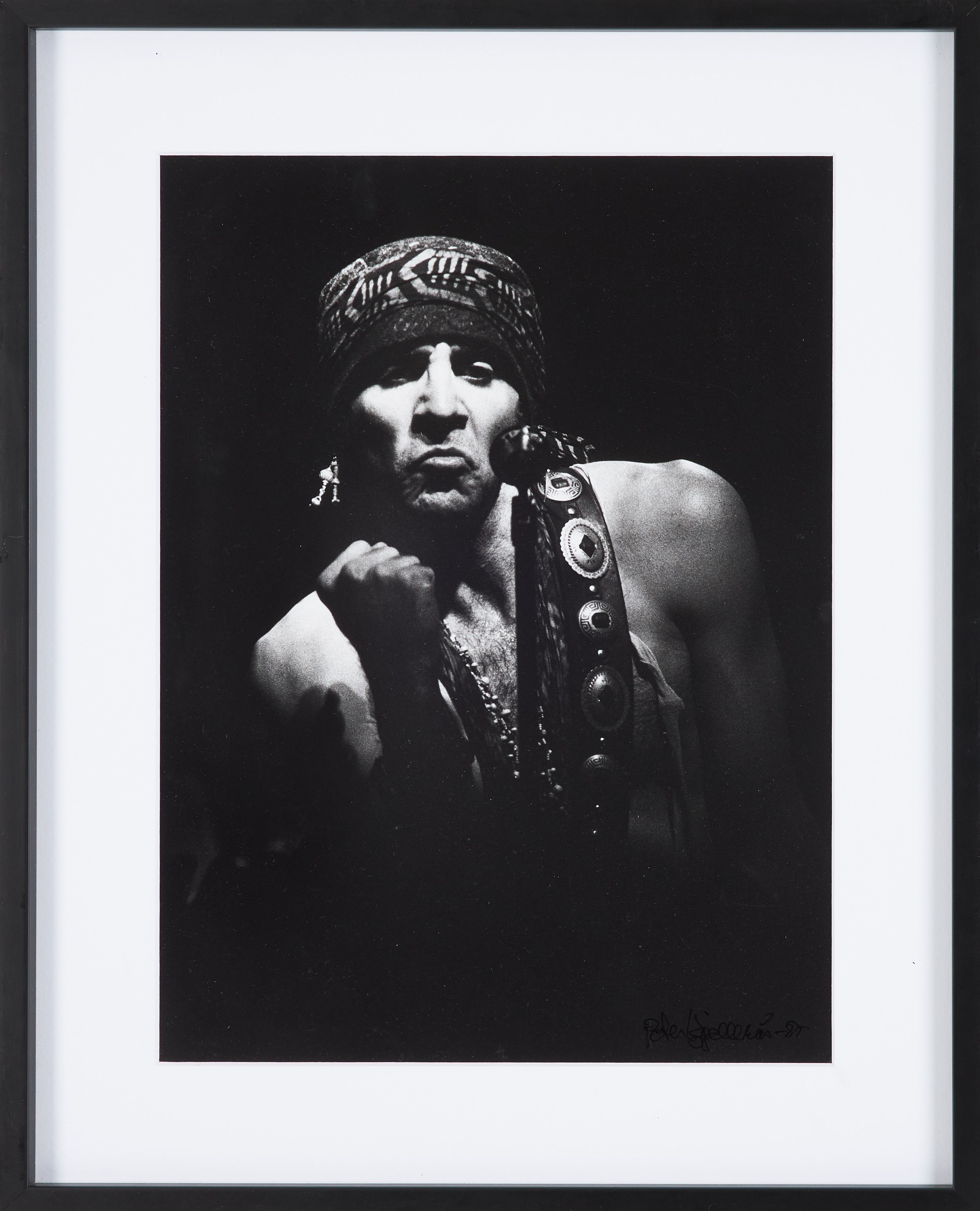 PETER KJELLERÅS. "Little Steven, 1987", signerad, vintagekopia.