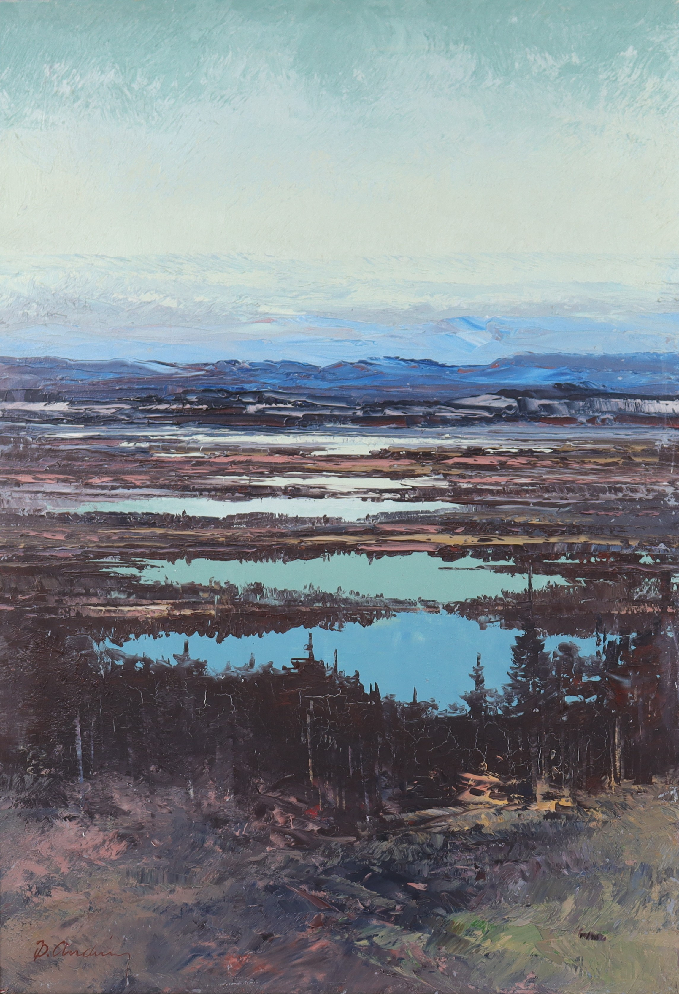 BENGT ANDRÉN (1919-2016). olja på duk, landskap.