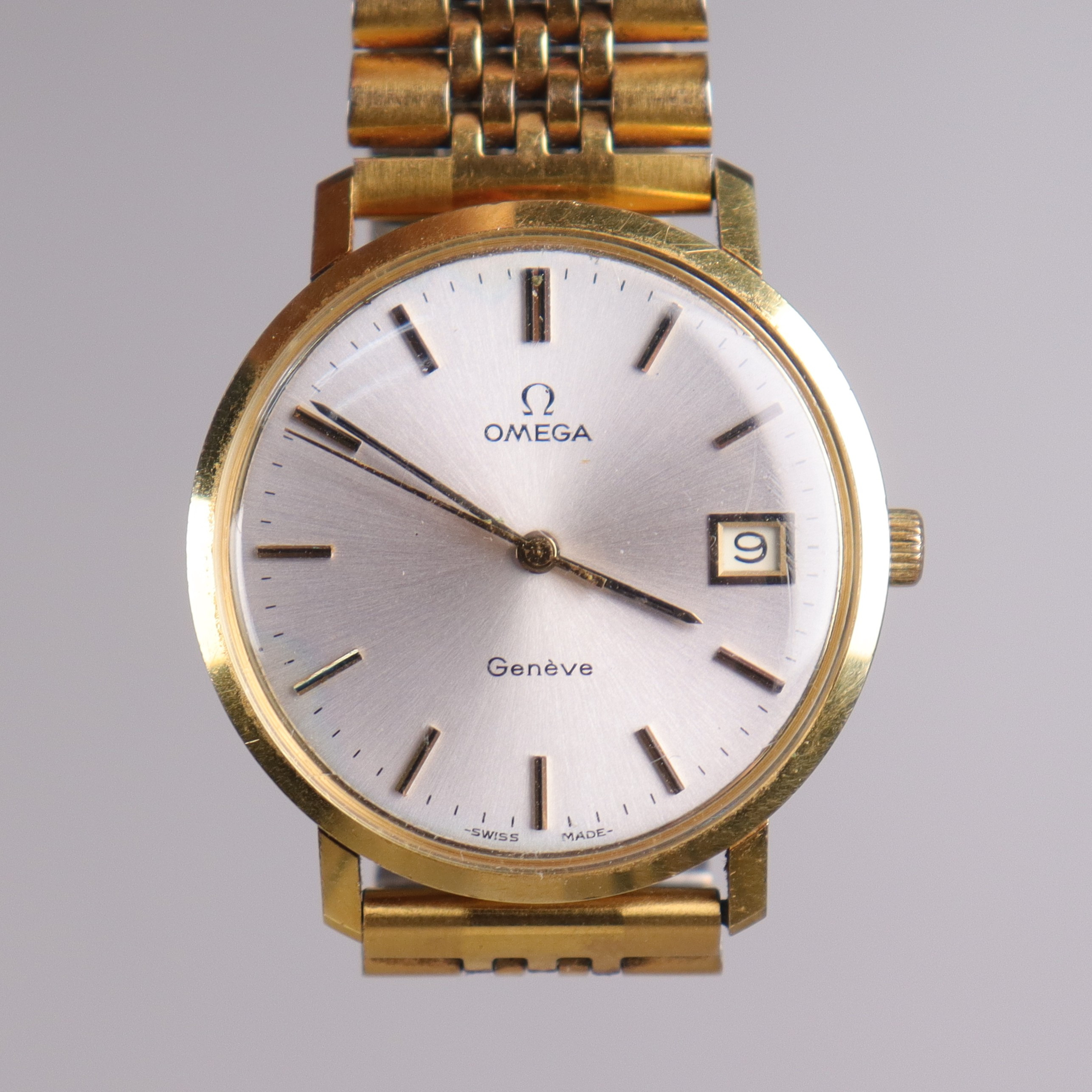 ARMBANDSUR, Omega Genevé, 18k guld.