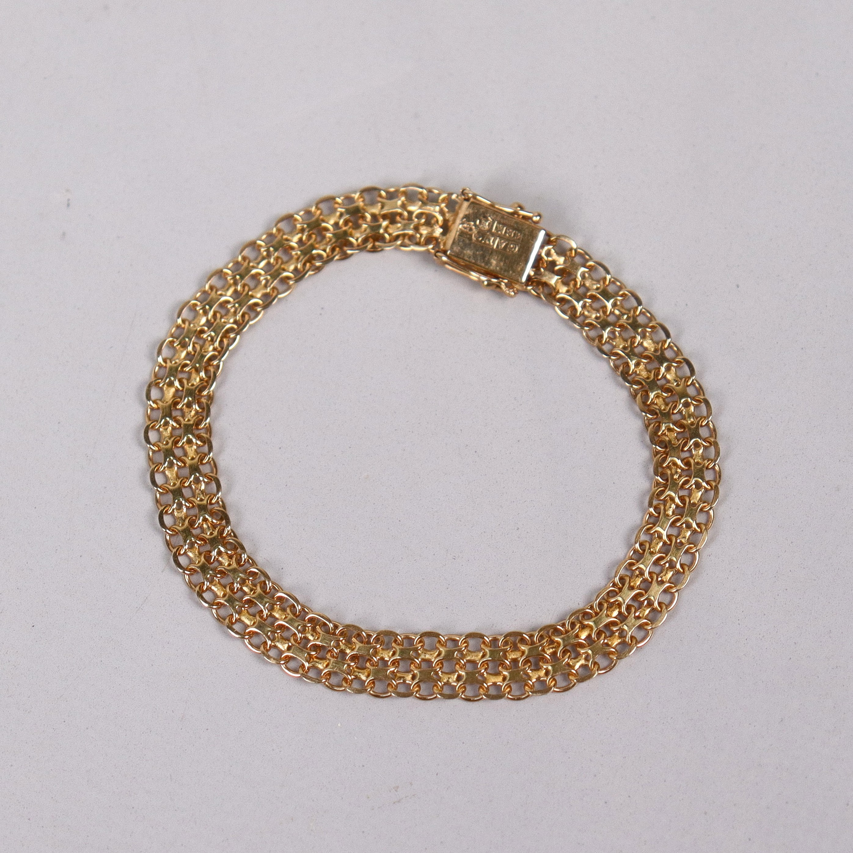 ARMBAND, X-länk, 18k guld.