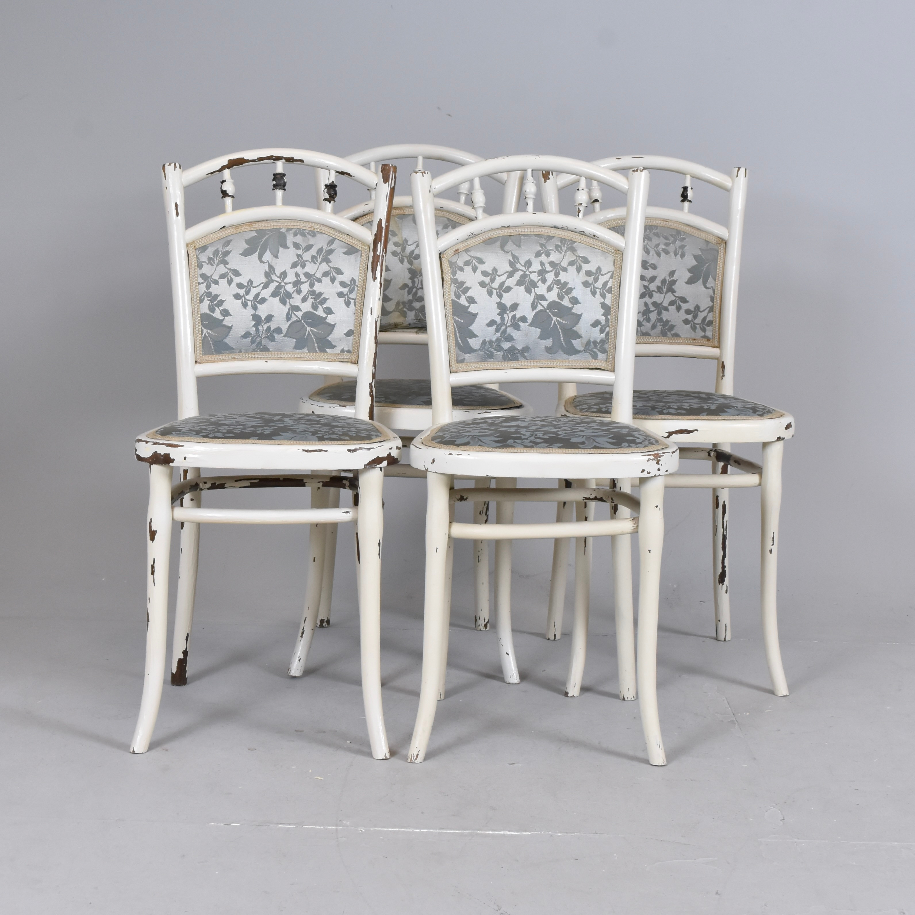 STOLAR, 4-stycken, bemålat trä, Thonet, tidigt 1900-tal.