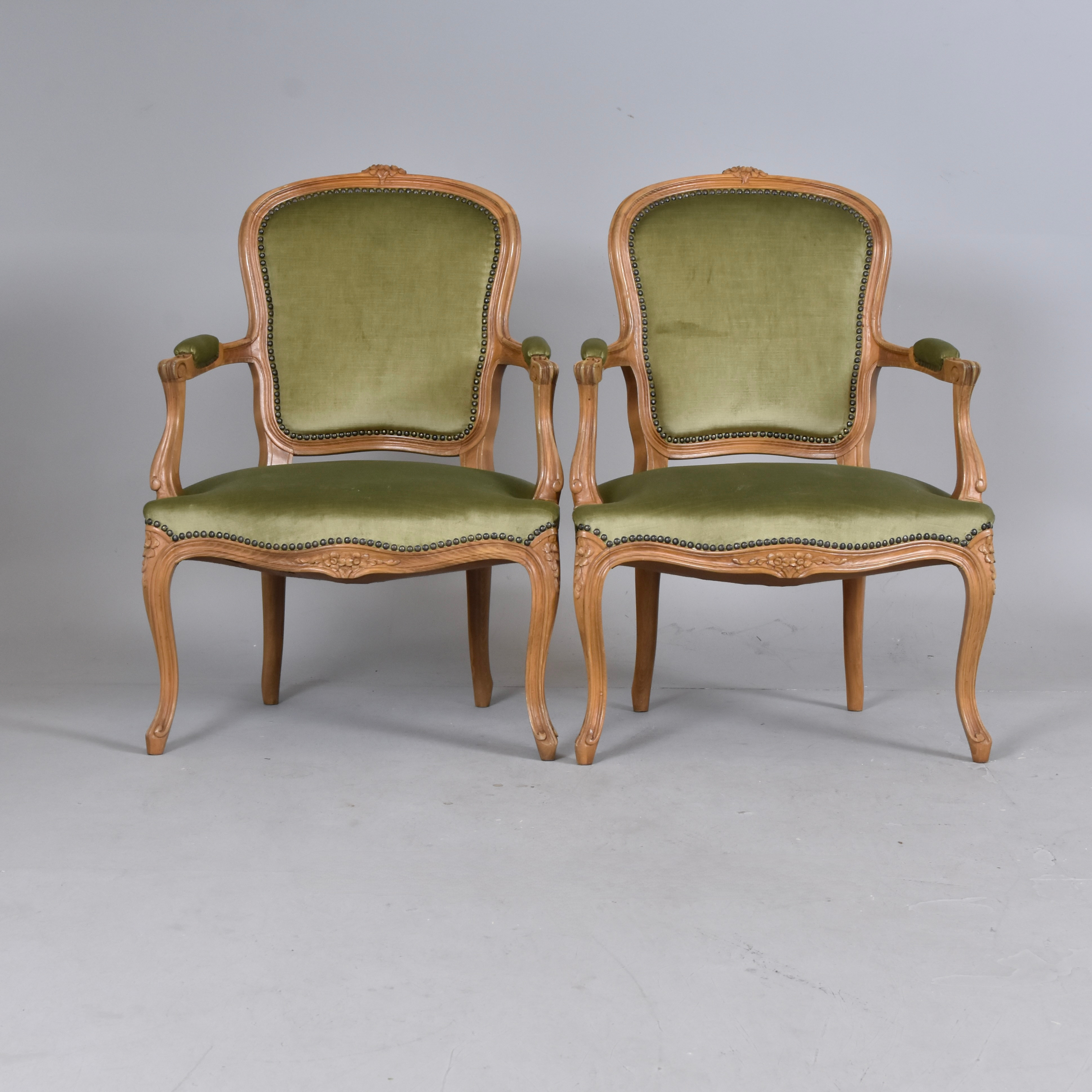 KARMSTOLAR, 1-par, Rokokostil, 1900-tal.