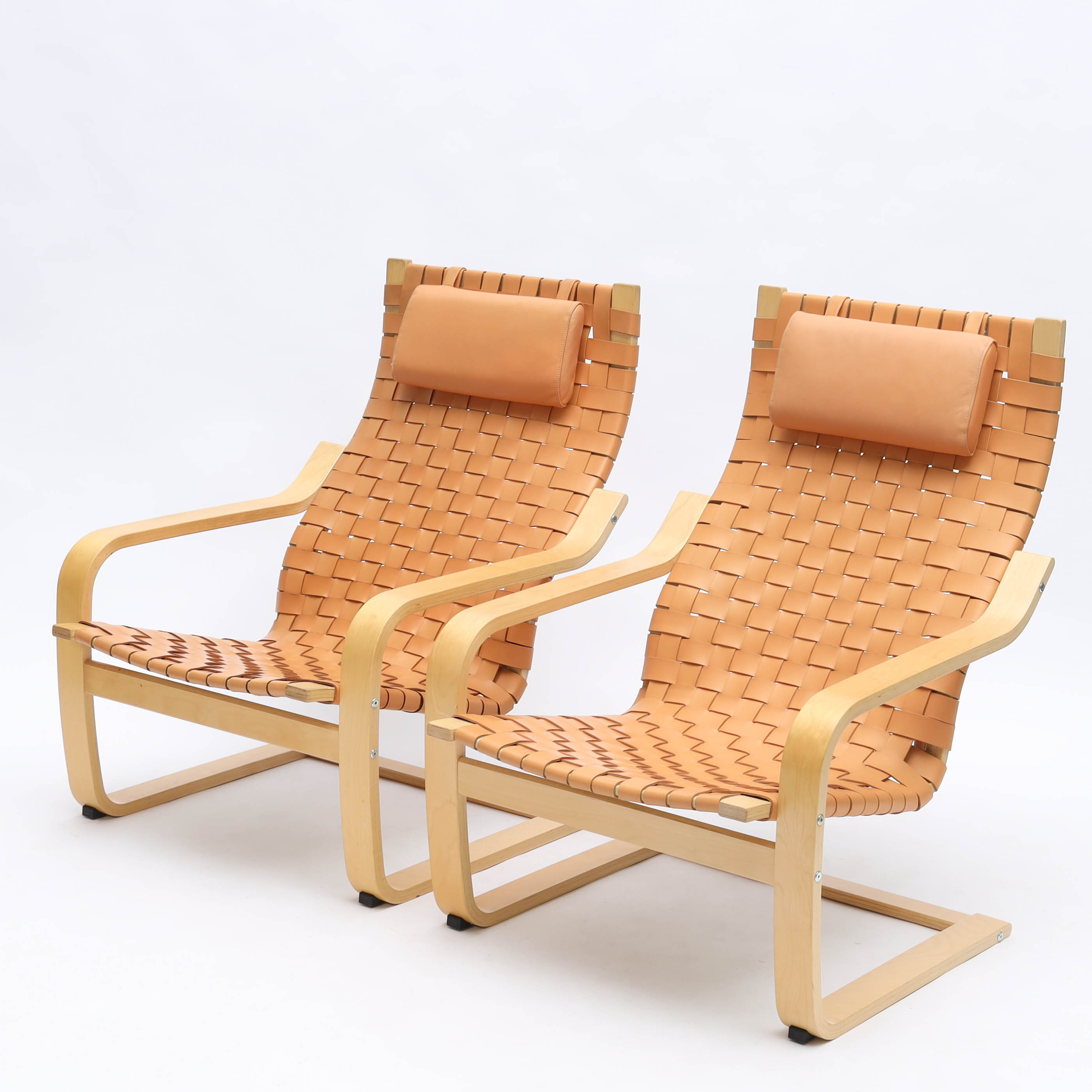 NOBURO NAKAMURA, Fåtöljer, 2 st, "Poäng", IKEA, 1900-tal.