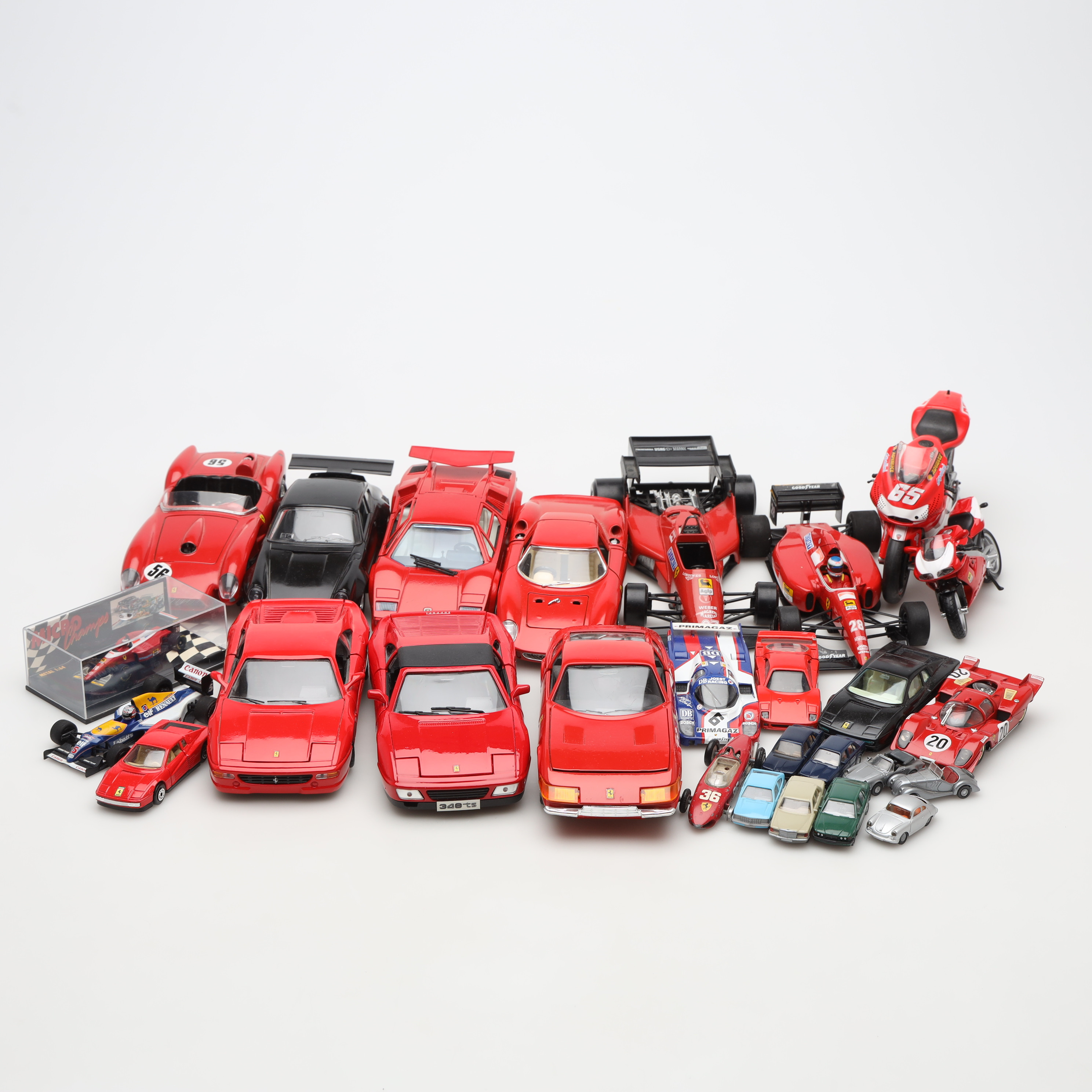LEKSAKSBILAR / MODELLBILAR, 27 stycken, mestadels Ferrari.