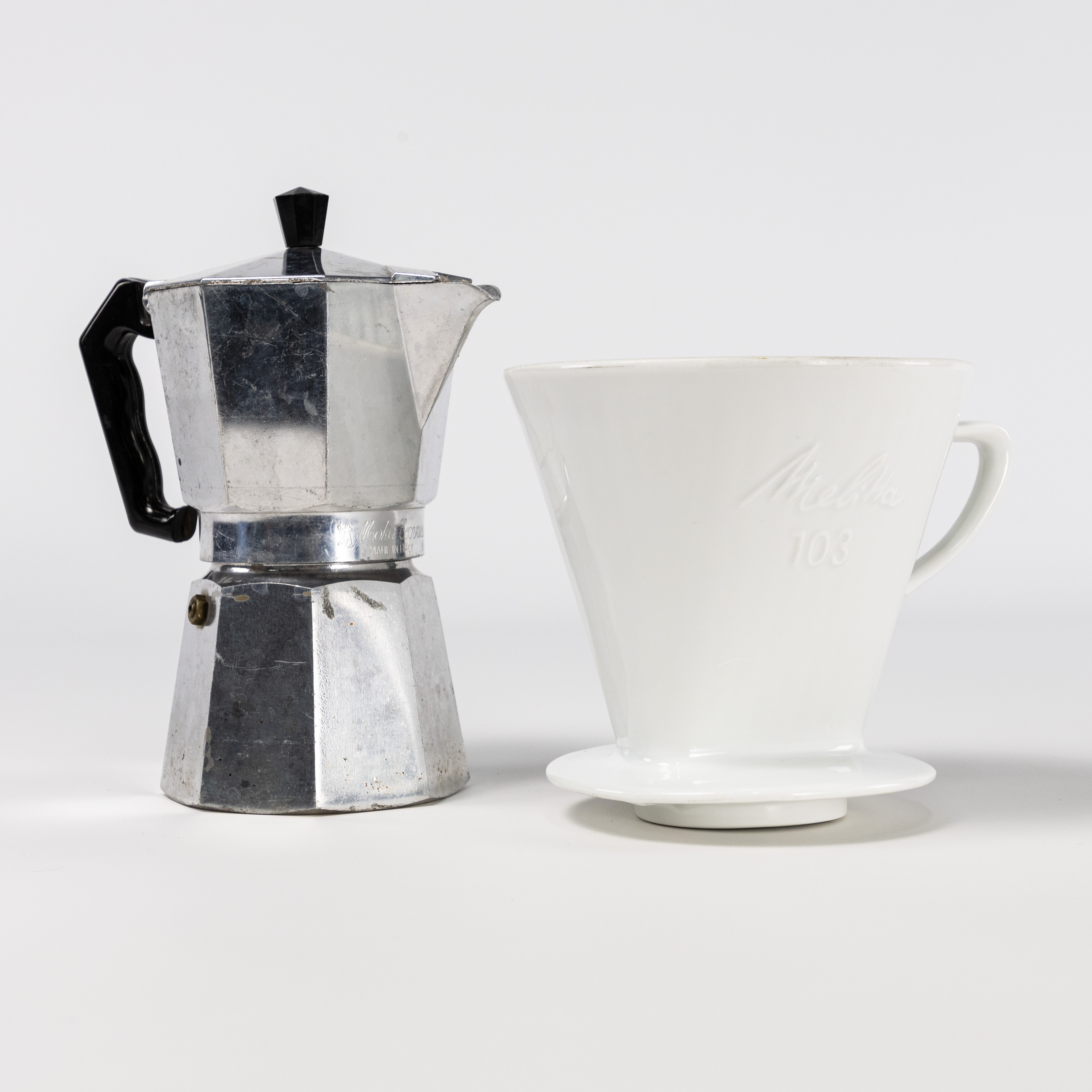 MOCKABRYGGARE, FILTERHÅLLARE, Bialetti, Melitta.