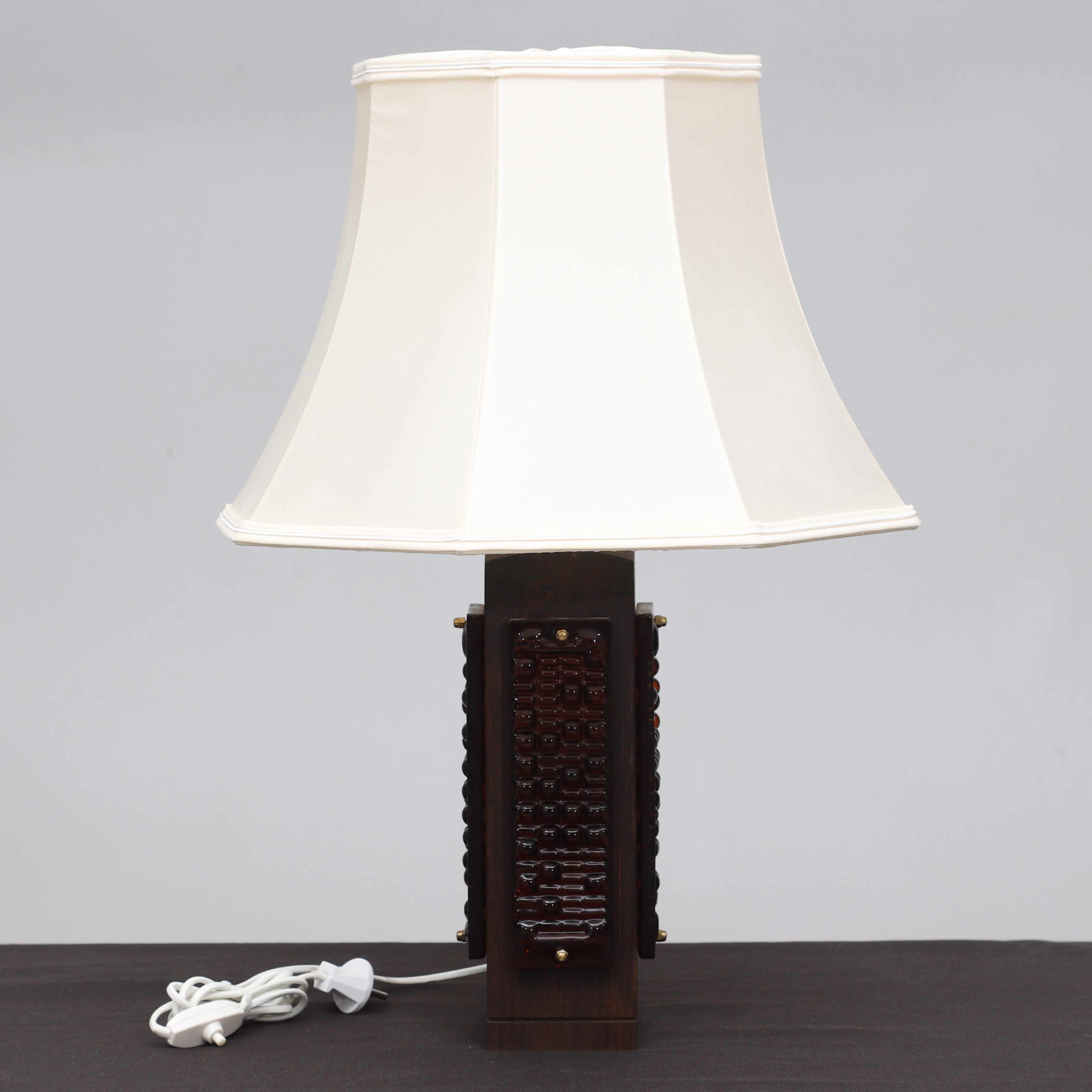 BORDSLAMPA, Ateljé Trä & Glas, Hovmantorp, 1960-/70-tal.