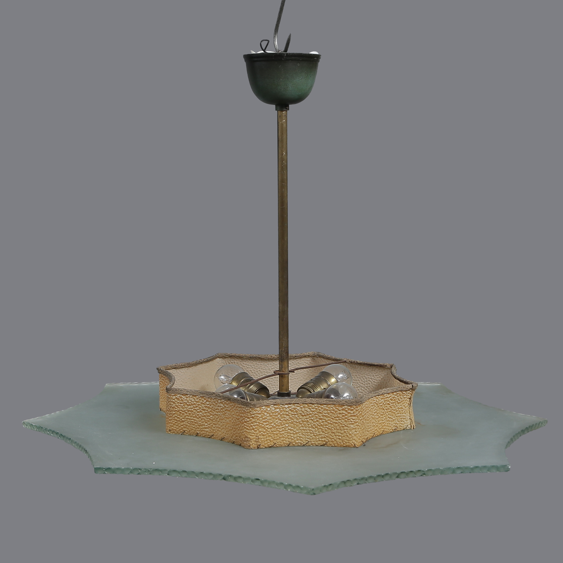 TAKPLAFOND, ART DECO, 8-KANTIG STJÄRNA, 1930/40-TAL.