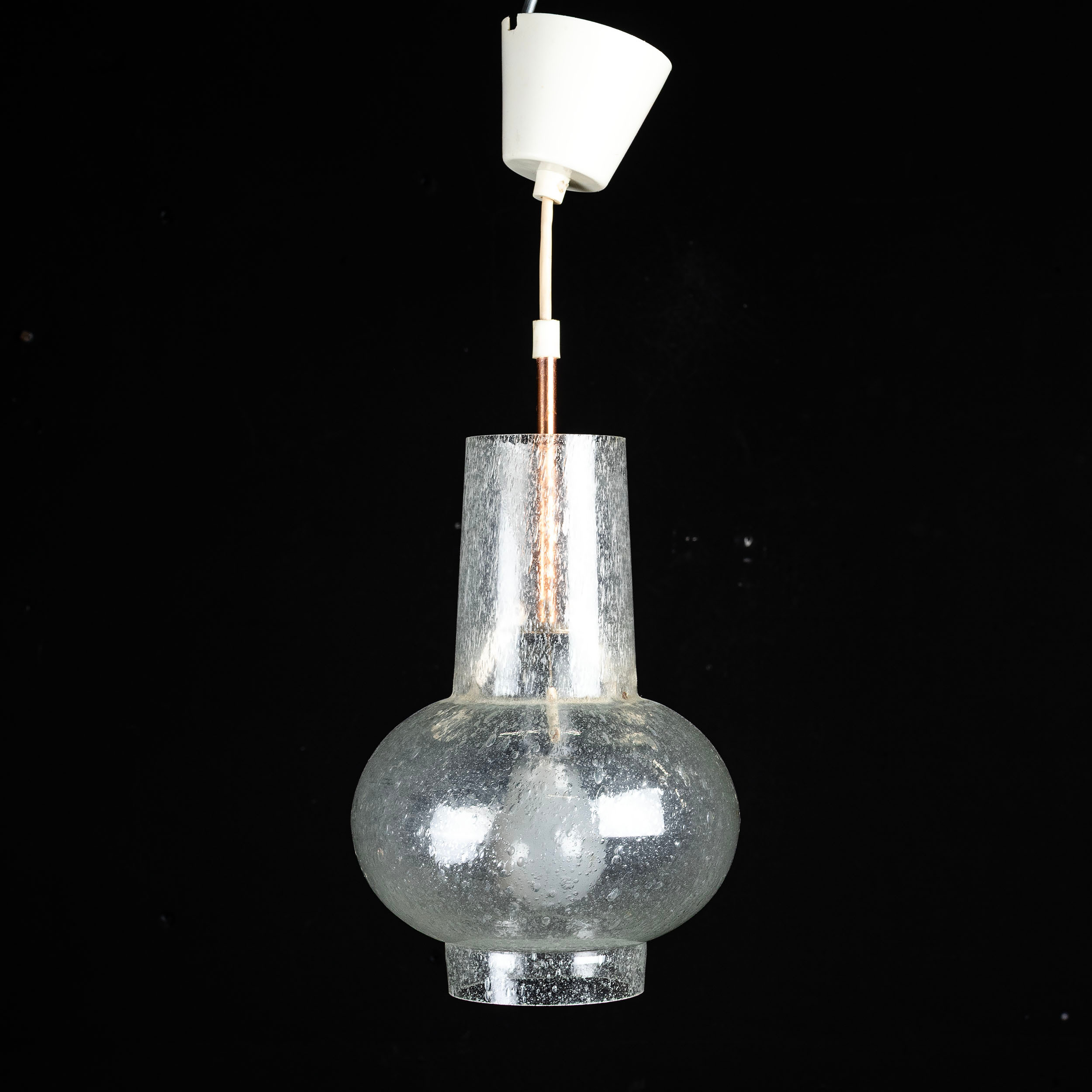 TAKLAMPA, glas, 1900 - talets andra hälft.