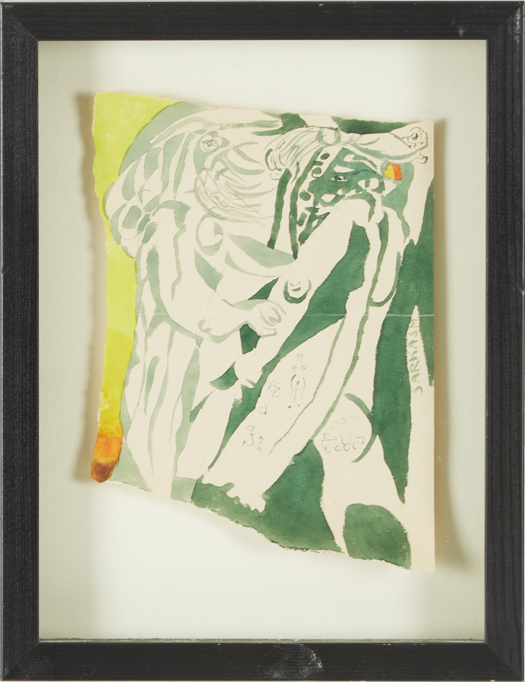 KARL AXEL PEHRSON (1921-2005). "Sarkasm", akvarell, 1956.