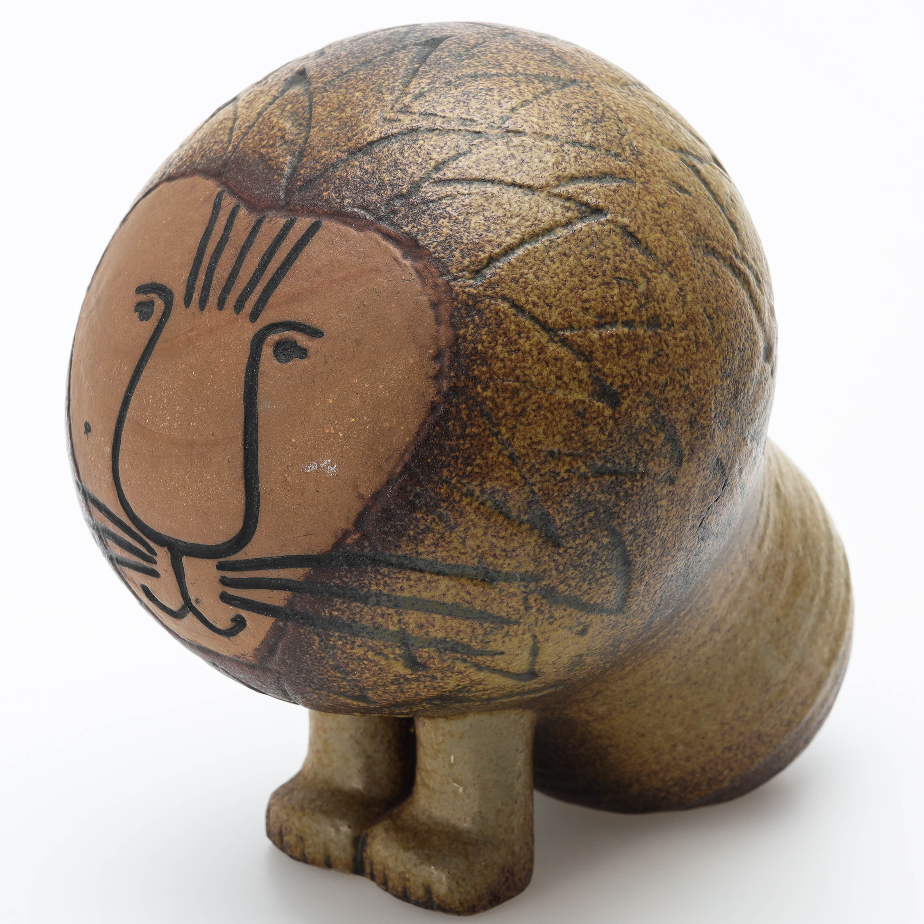LISA LARSON. Figurin, "Lejon midi", stengods, Gustavsberg.