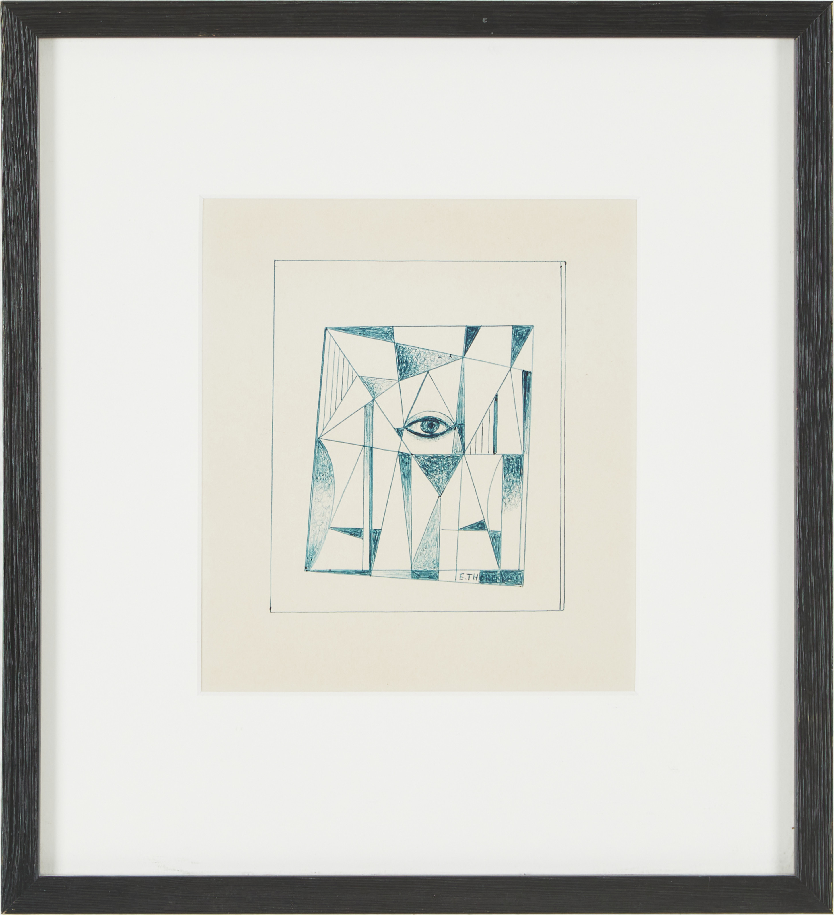 ESAIAS THORÉN (1901-1981). Komposition, teckning.