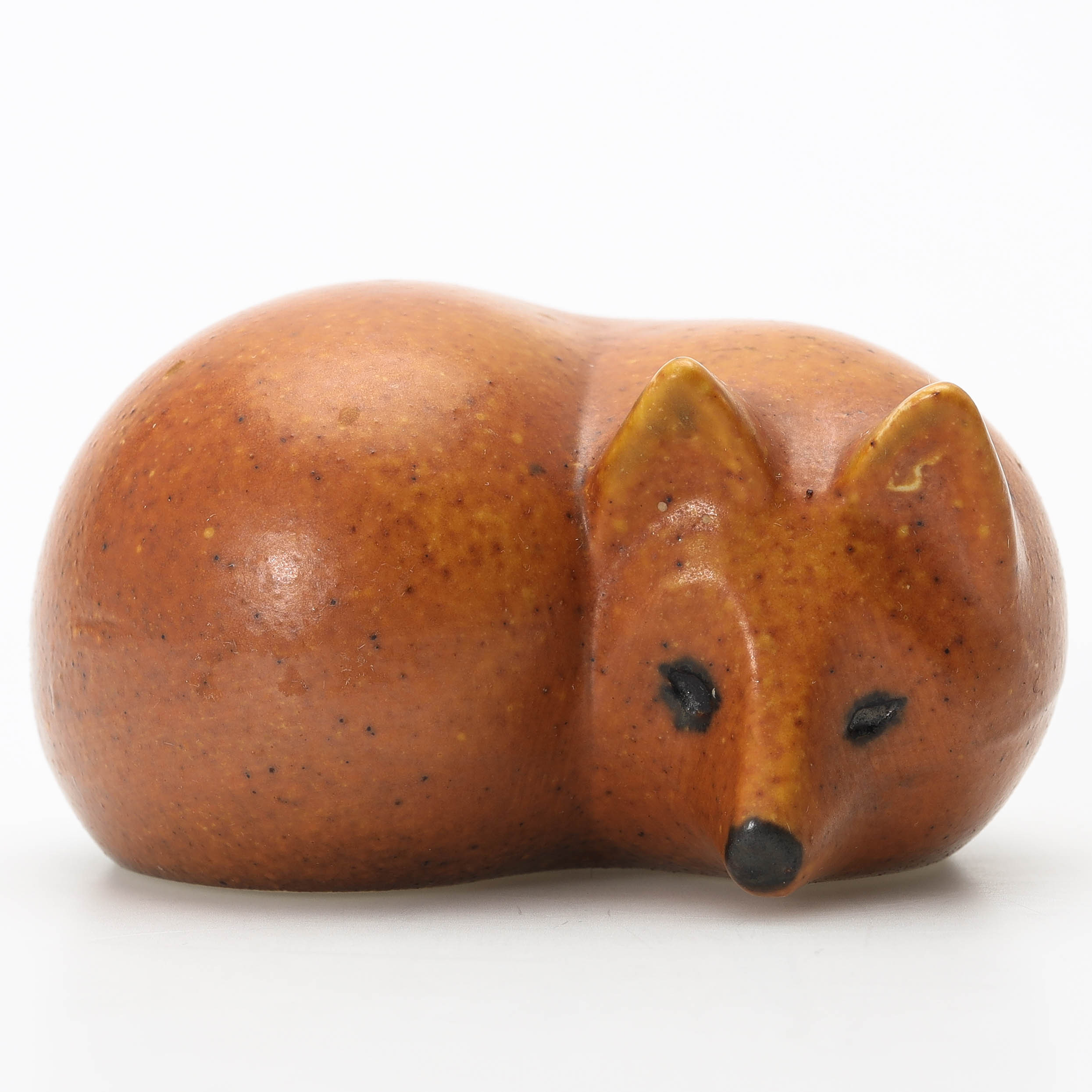 LISA LARSON. Figurin, räv ur serien "Lillskansen", stengods, Gustavsberg.