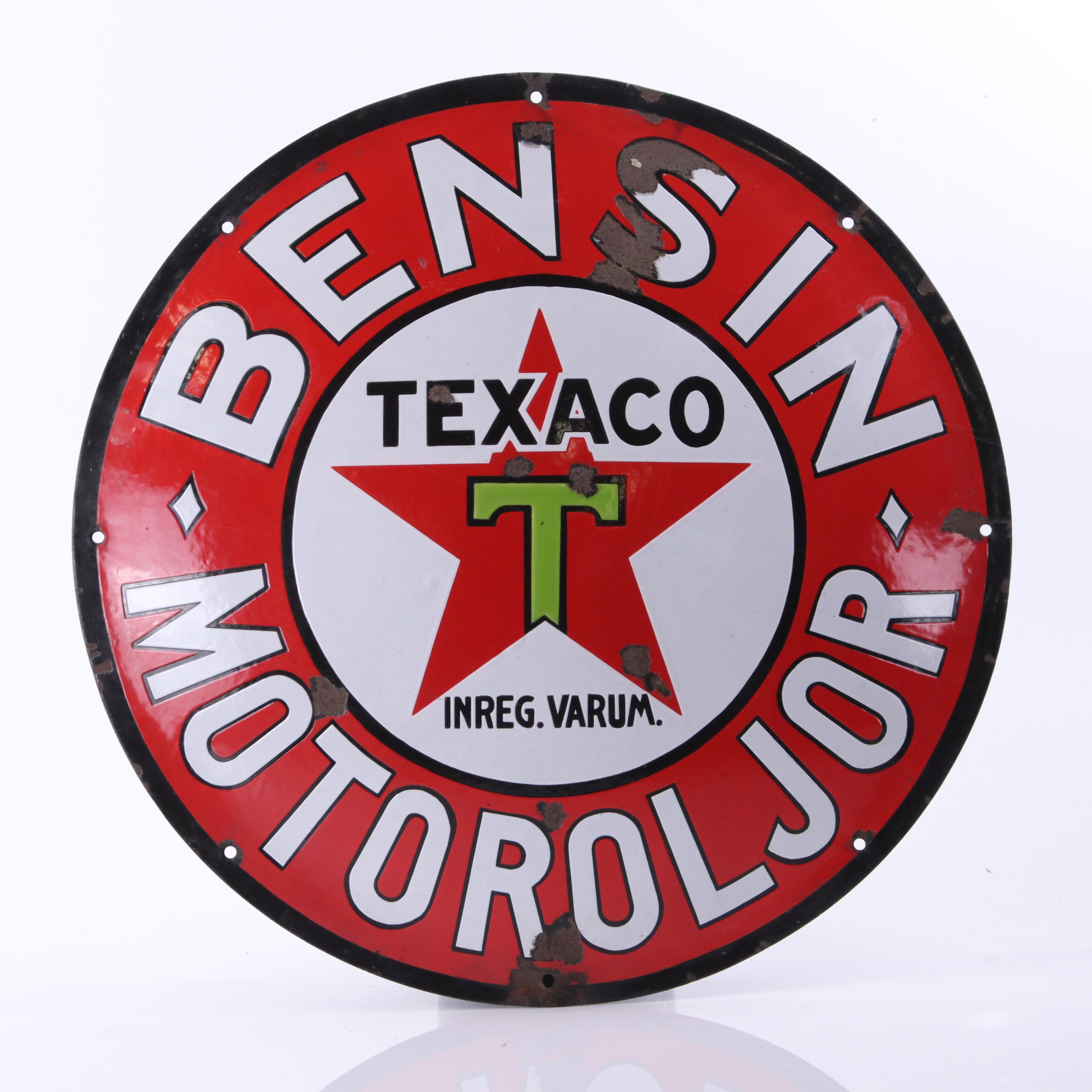 TEXACO, emaljskylt, 1940-tal.