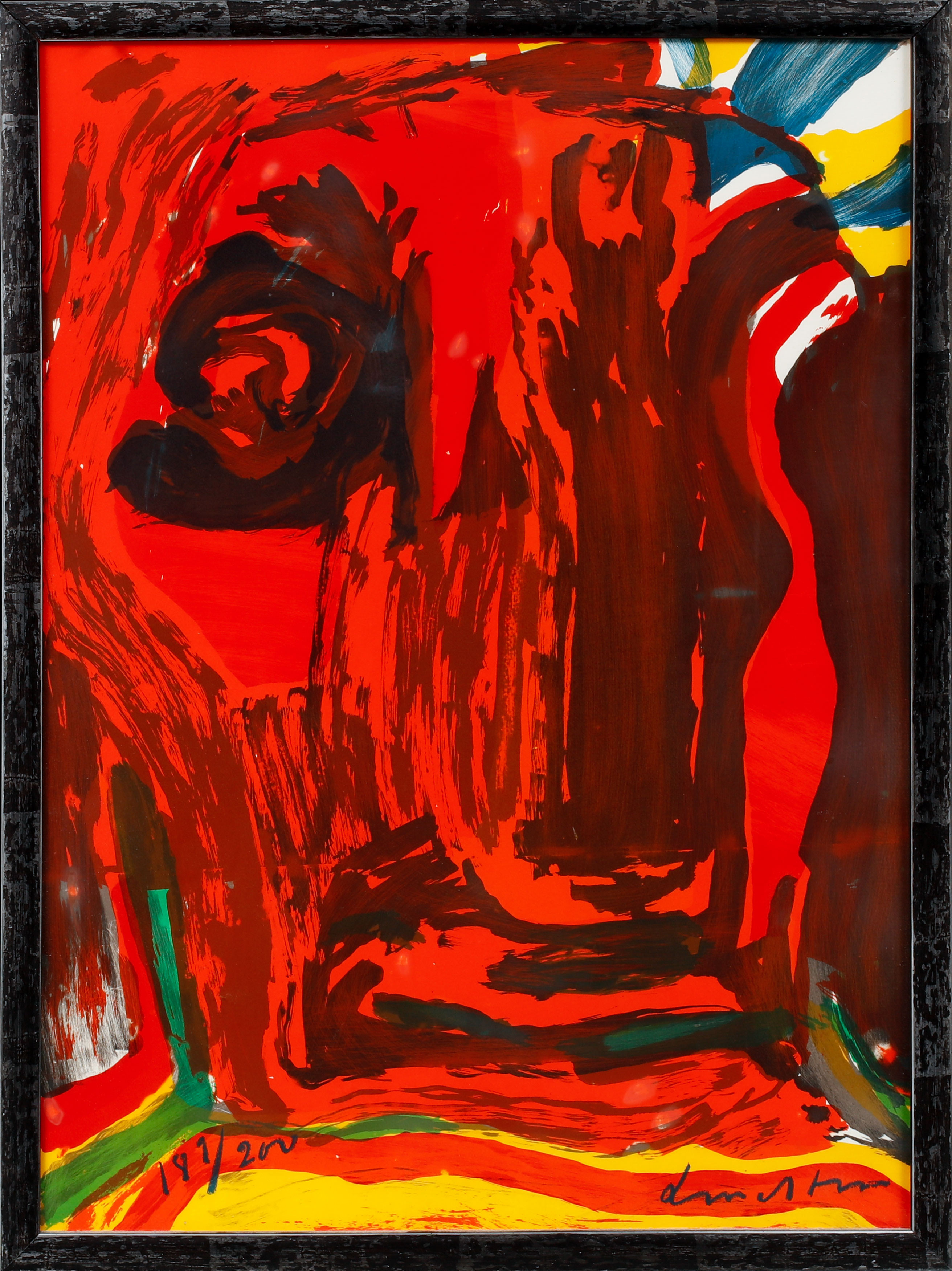 BENGT LINDSTRÖM. Komposition, färglitografi, signerad och numrerad 187/200.